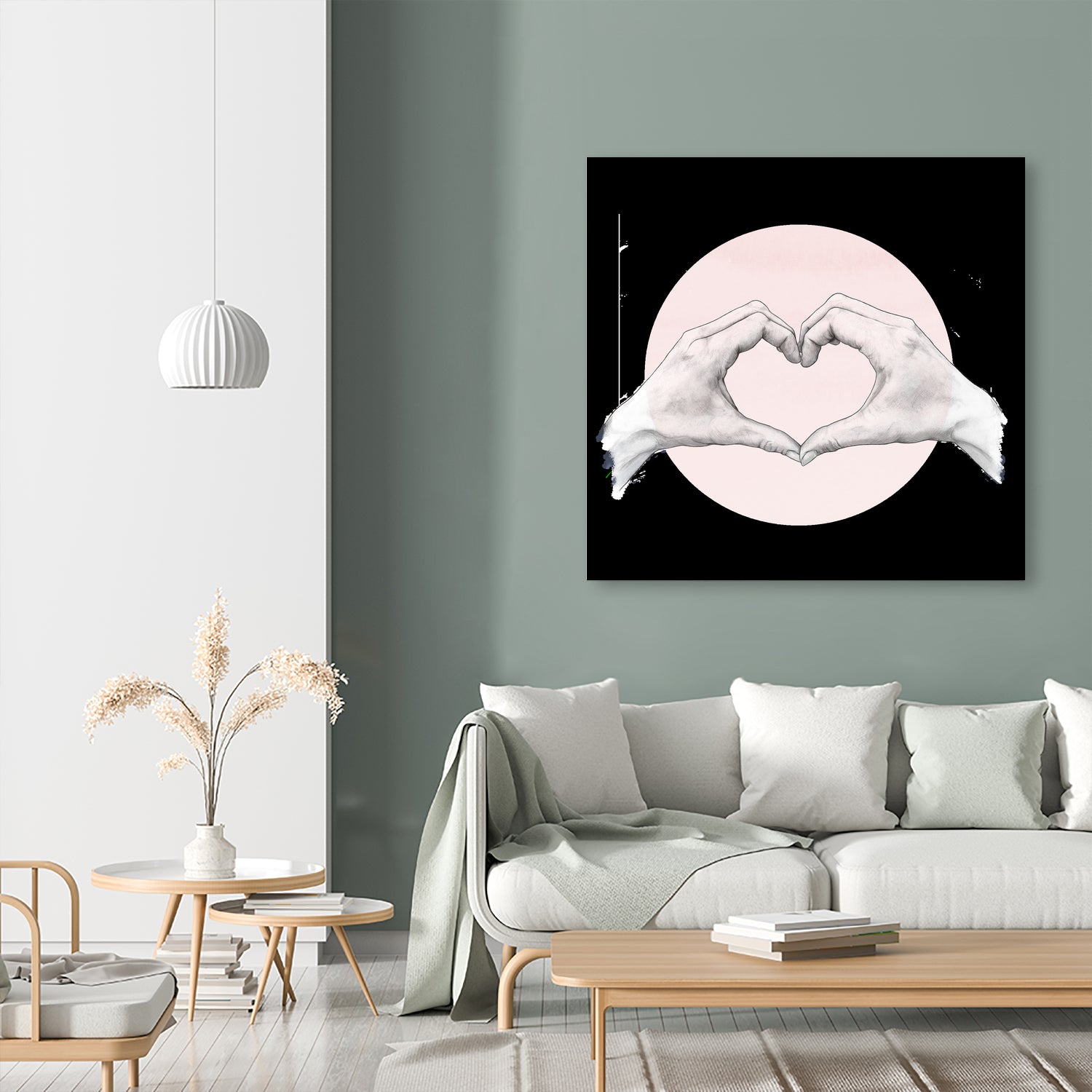 hearten hand // hand study by Laura Graves on GIANT ART - pink digital drawing