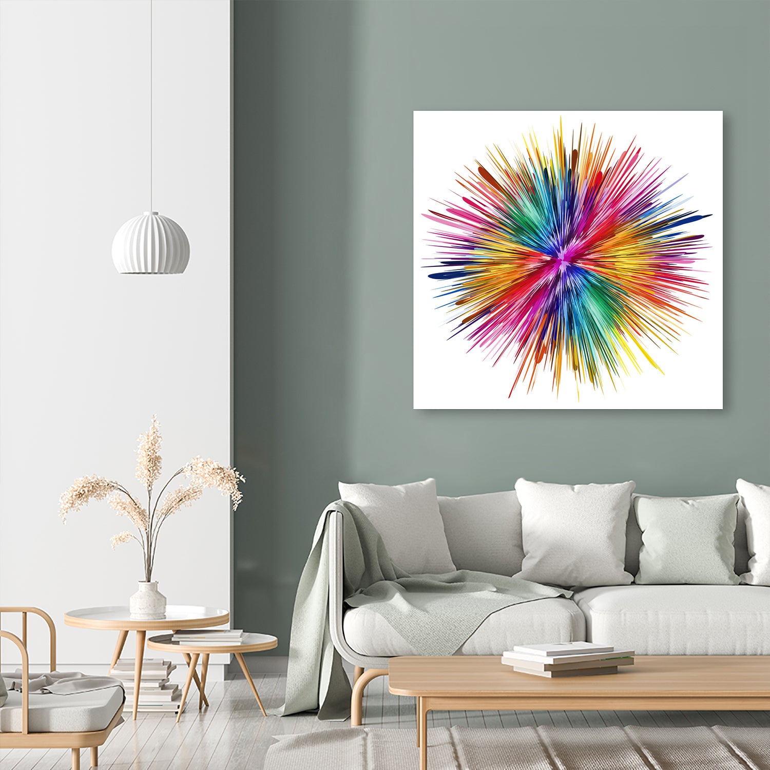 Color Explosion by Florian Habermann on GIANT ART - yellow digital painting