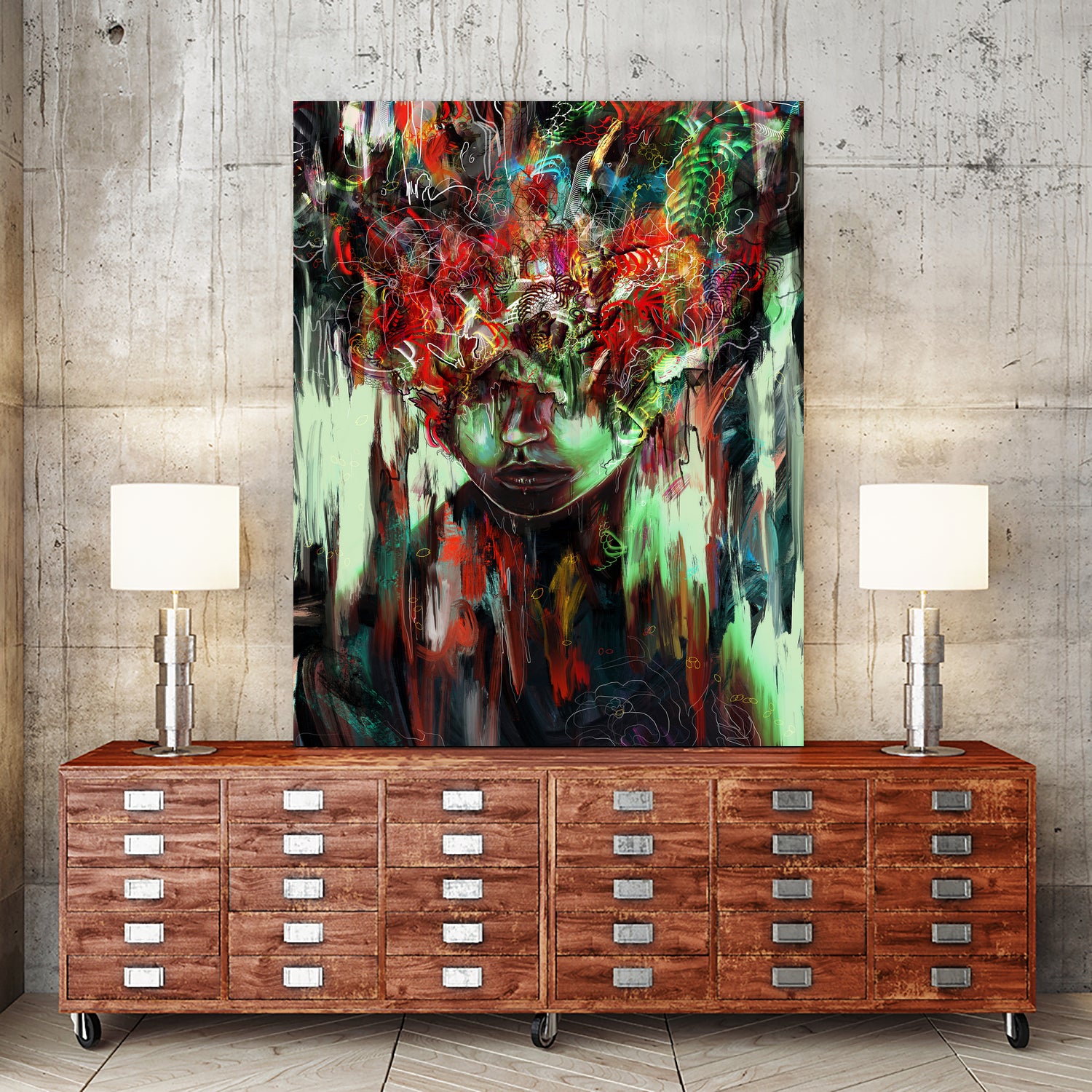 Chaotic Mind by Francis Mi Oza on GIANT ART - black digital painting