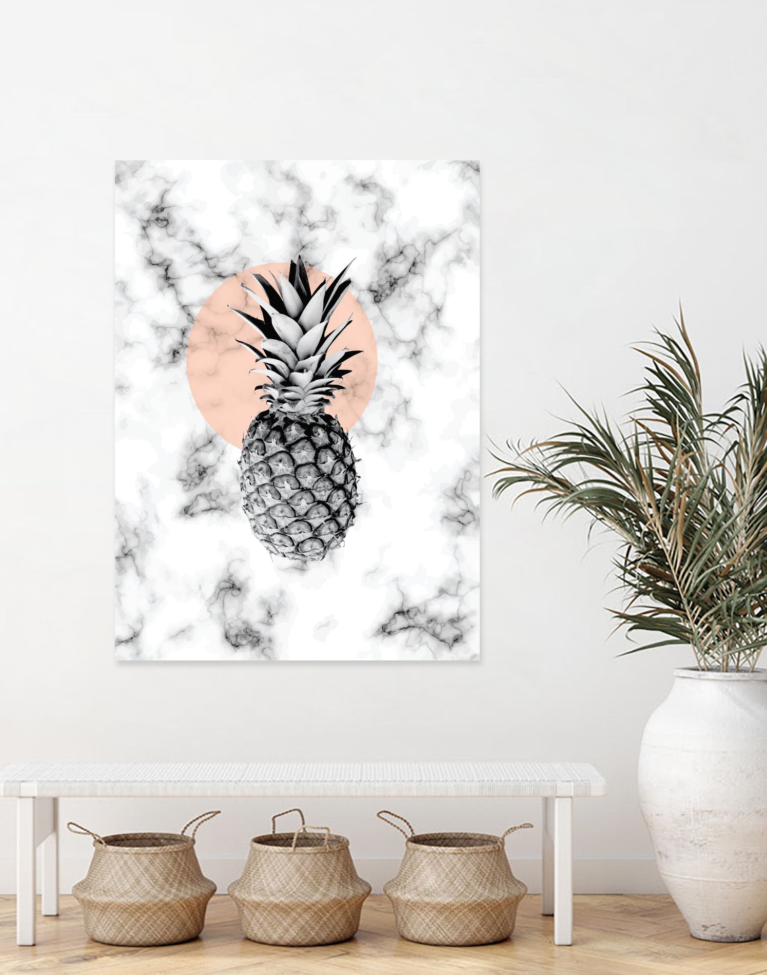 Marble Pineapple 053 by Jelena Obradovic on GIANT ART - white vector illustration