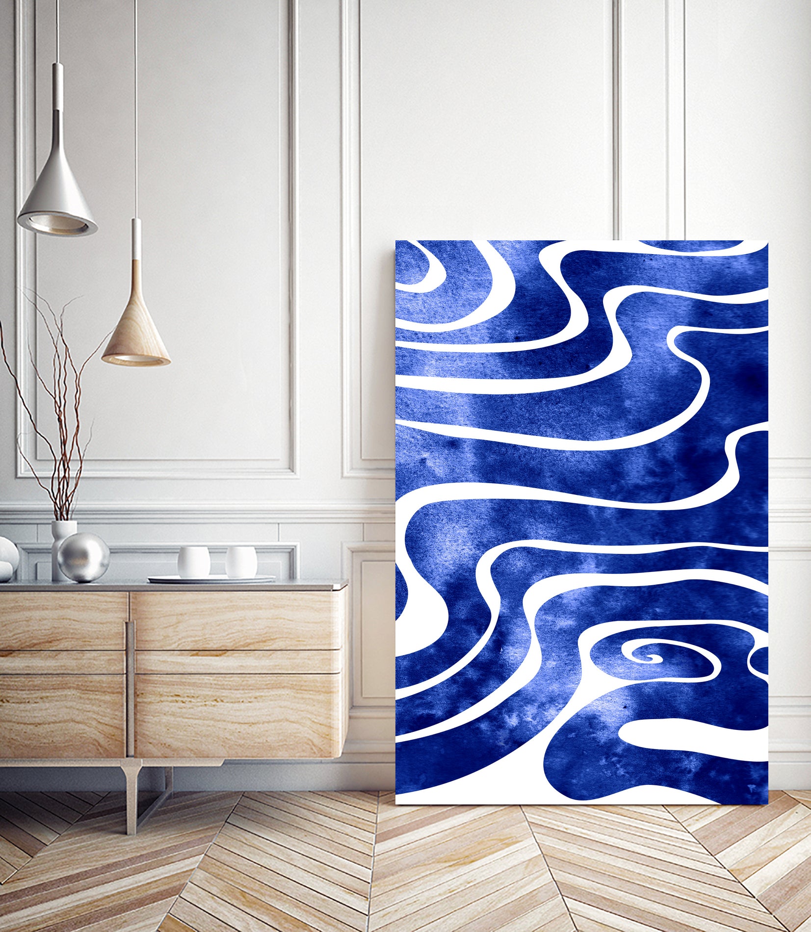 Tide V by Stevyn Llewellyn on GIANT ART - blue digital painting