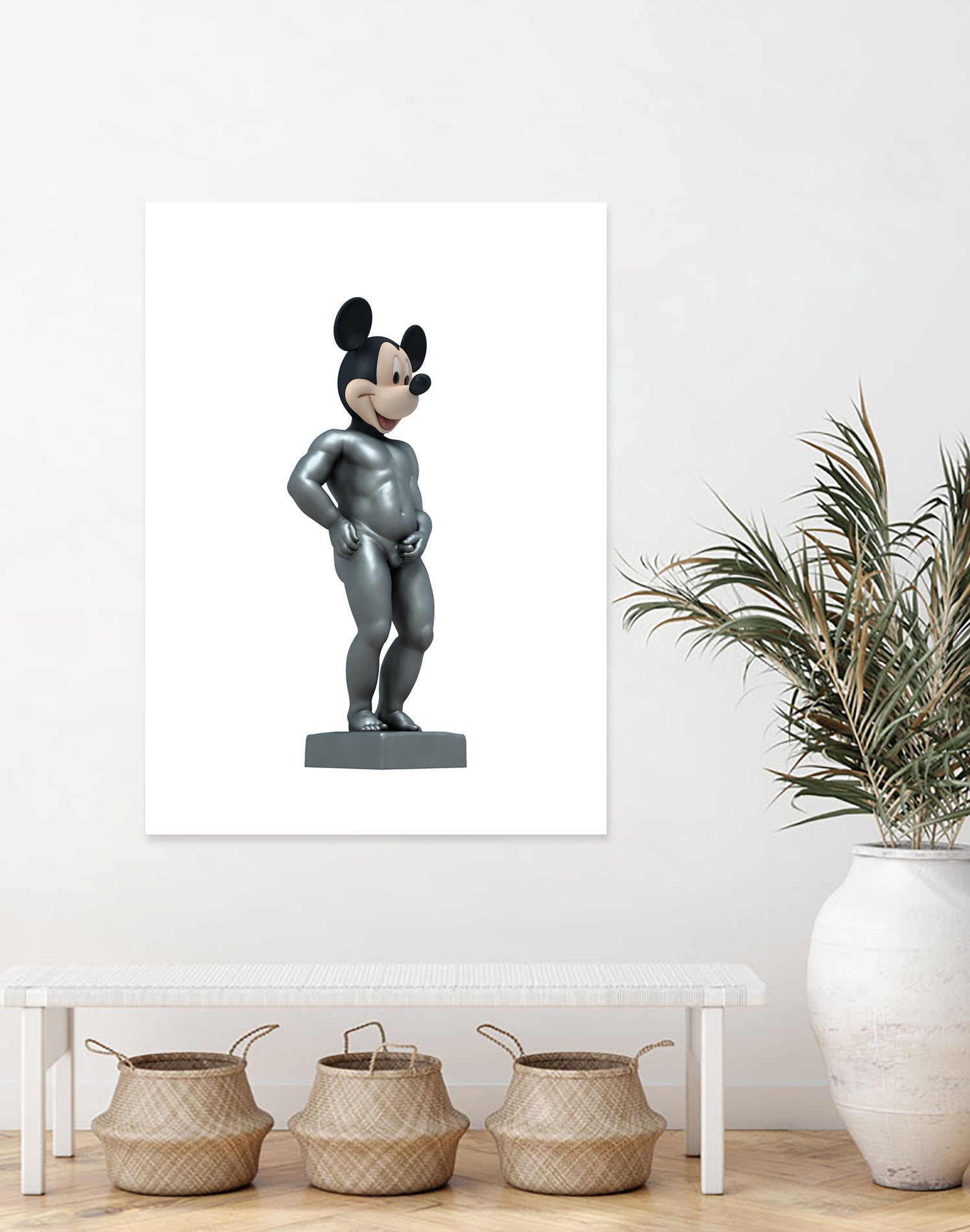 MICKEY MANEKKEN PISS by Michael Benisty on GIANT ART - white photo illustration