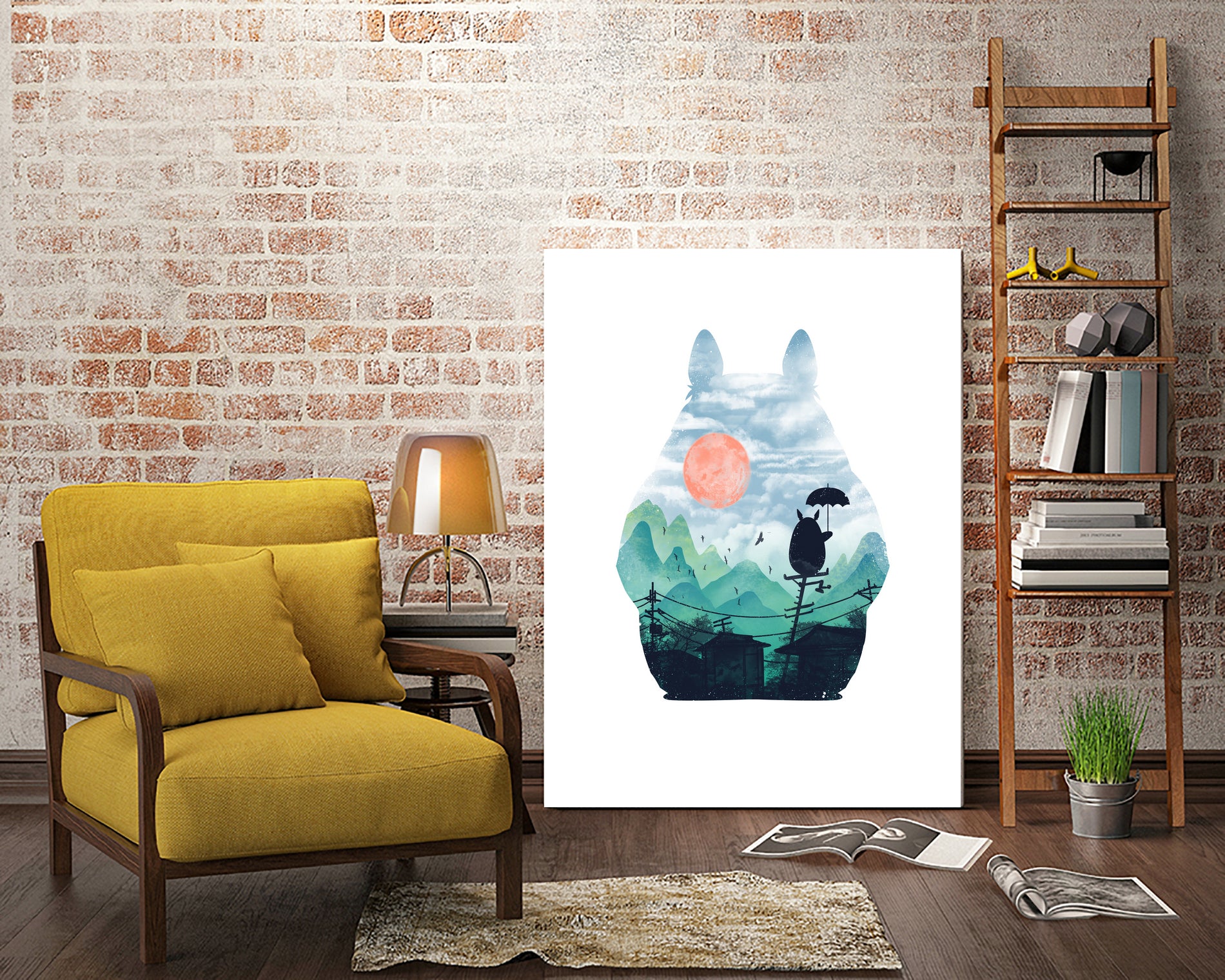 The Neighbors Landscape by Vincent Trinidad on GIANT ART - white digital painting