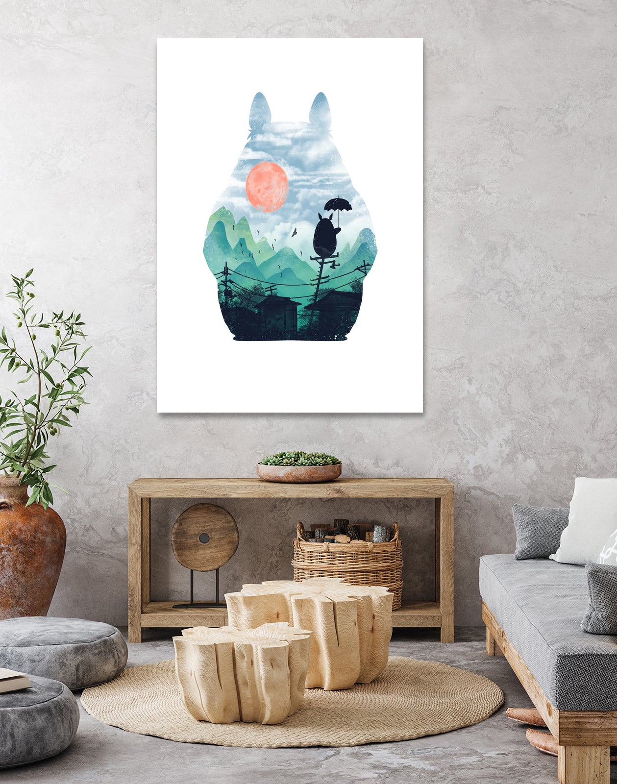 The Neighbors Landscape by Vincent Trinidad on GIANT ART - white digital painting