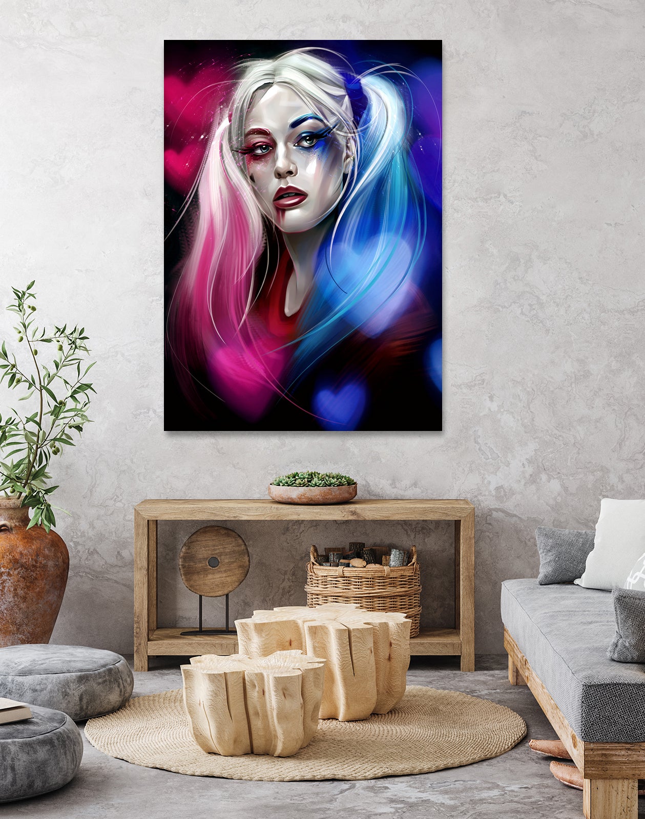 Harley Quinn by Dmitry Belov on GIANT ART - black digital painting