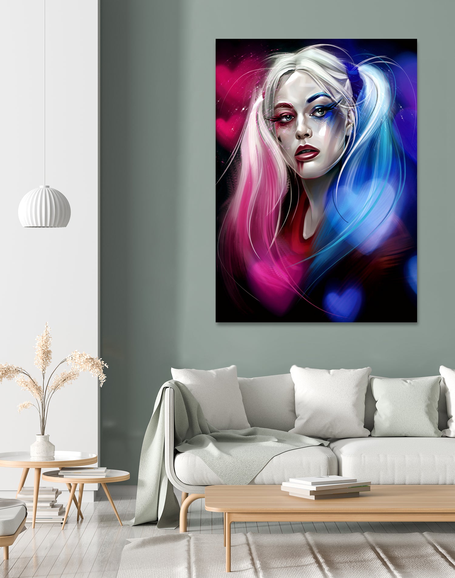Harley Quinn by Dmitry Belov on GIANT ART - black digital painting