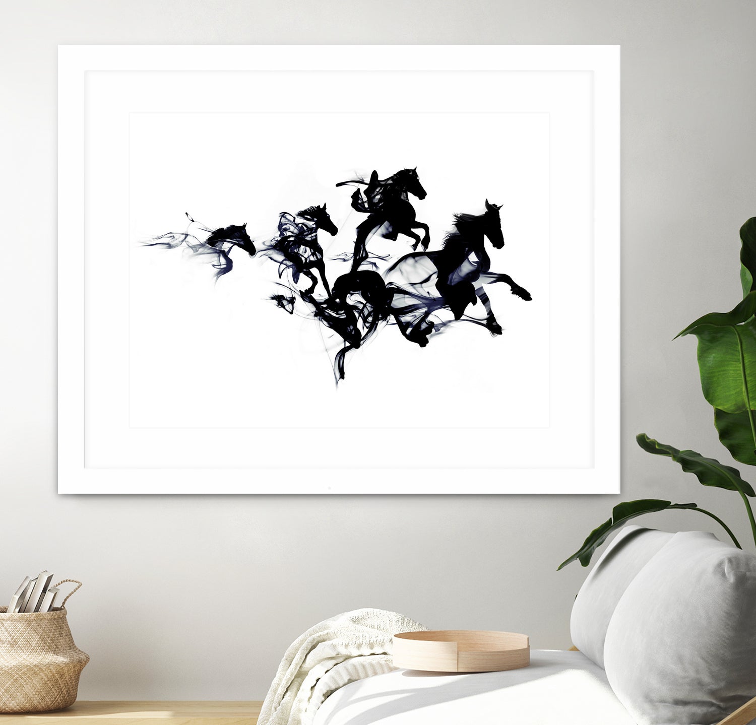 Black horses by Robert Farkas on GIANT ART - black digital drawing