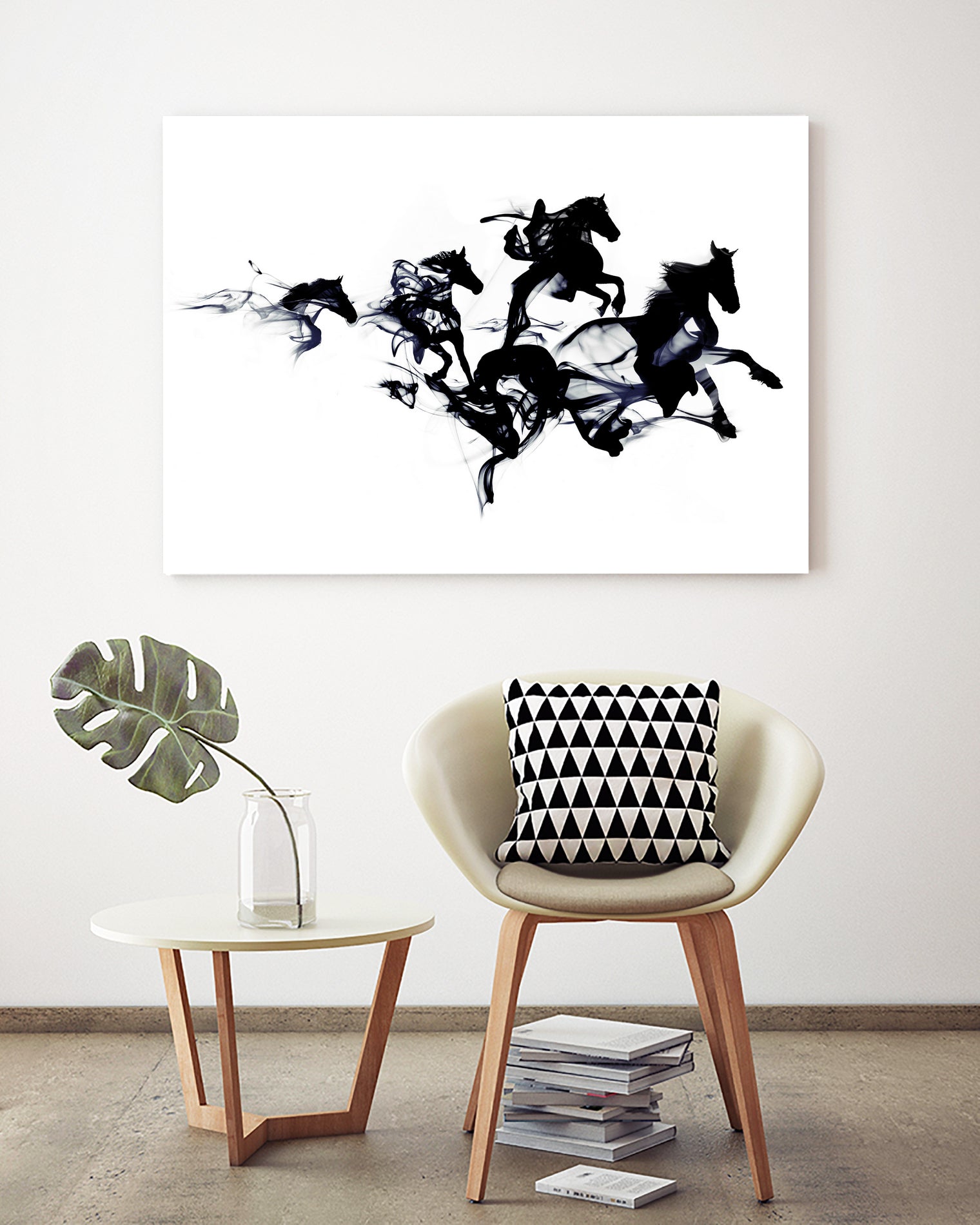 Black horses by Robert Farkas on GIANT ART - black digital drawing