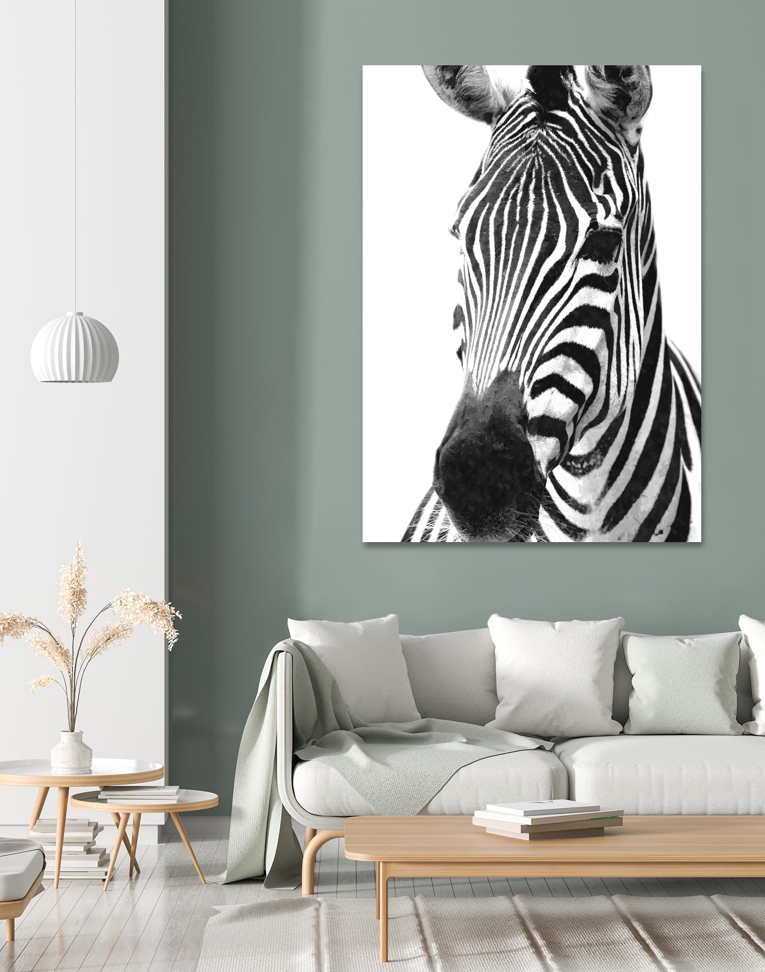 Black and White Zebra by Alessandra Minervini on GIANT ART - black digital painting