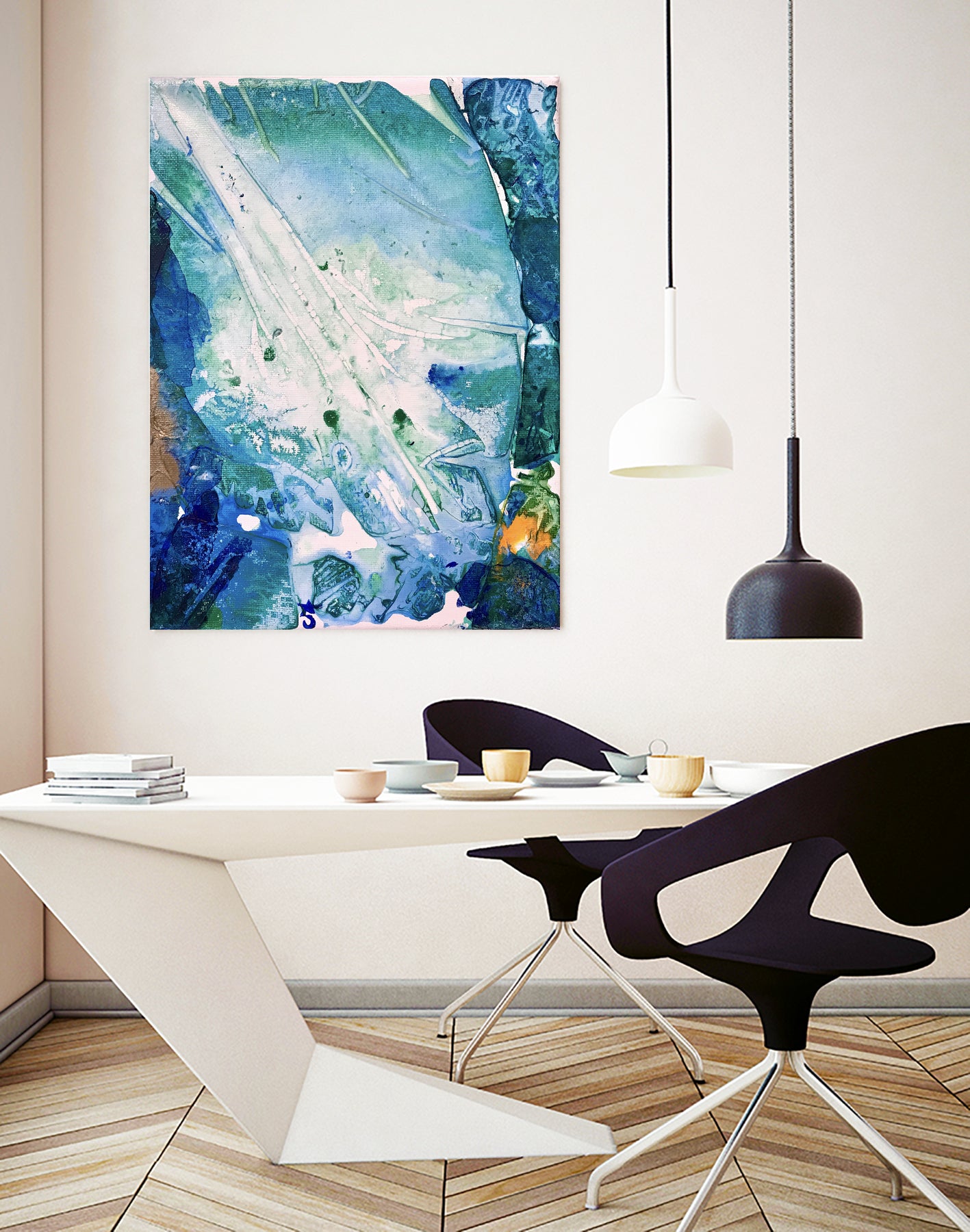 Ocean White by Alicia Jones on GIANT ART - white digital painting
