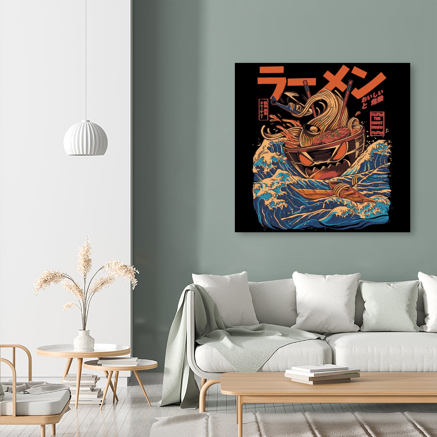 Great Ramen off Kanagawa by Ilustrata design on GIANT ART - white digital drawing