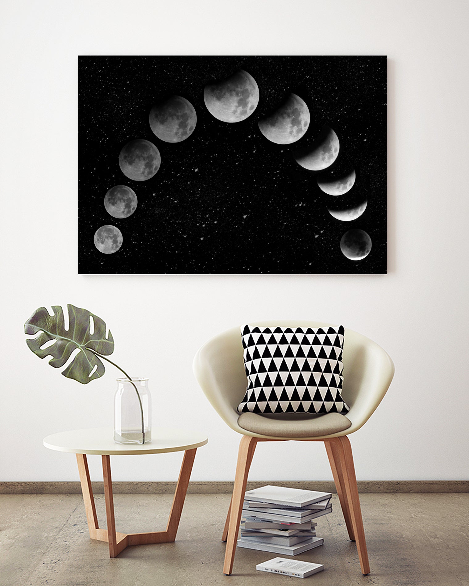Moon eclipse / Moon phases by Ieva Šileikaitė on GIANT ART - black photo illustration