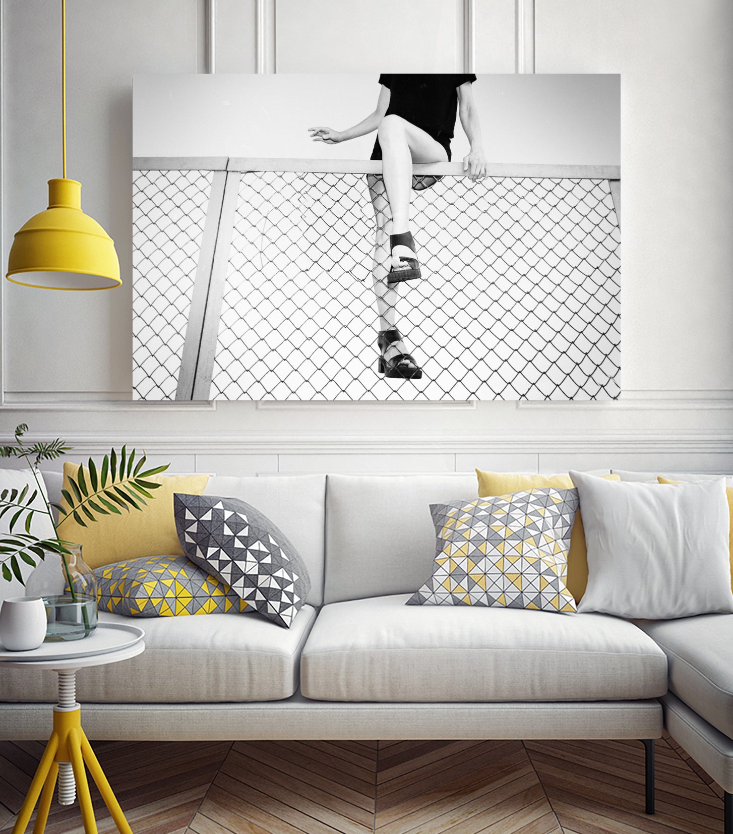 Hoping Fences by Linas Vaitonis on GIANT ART - gray photo illustration