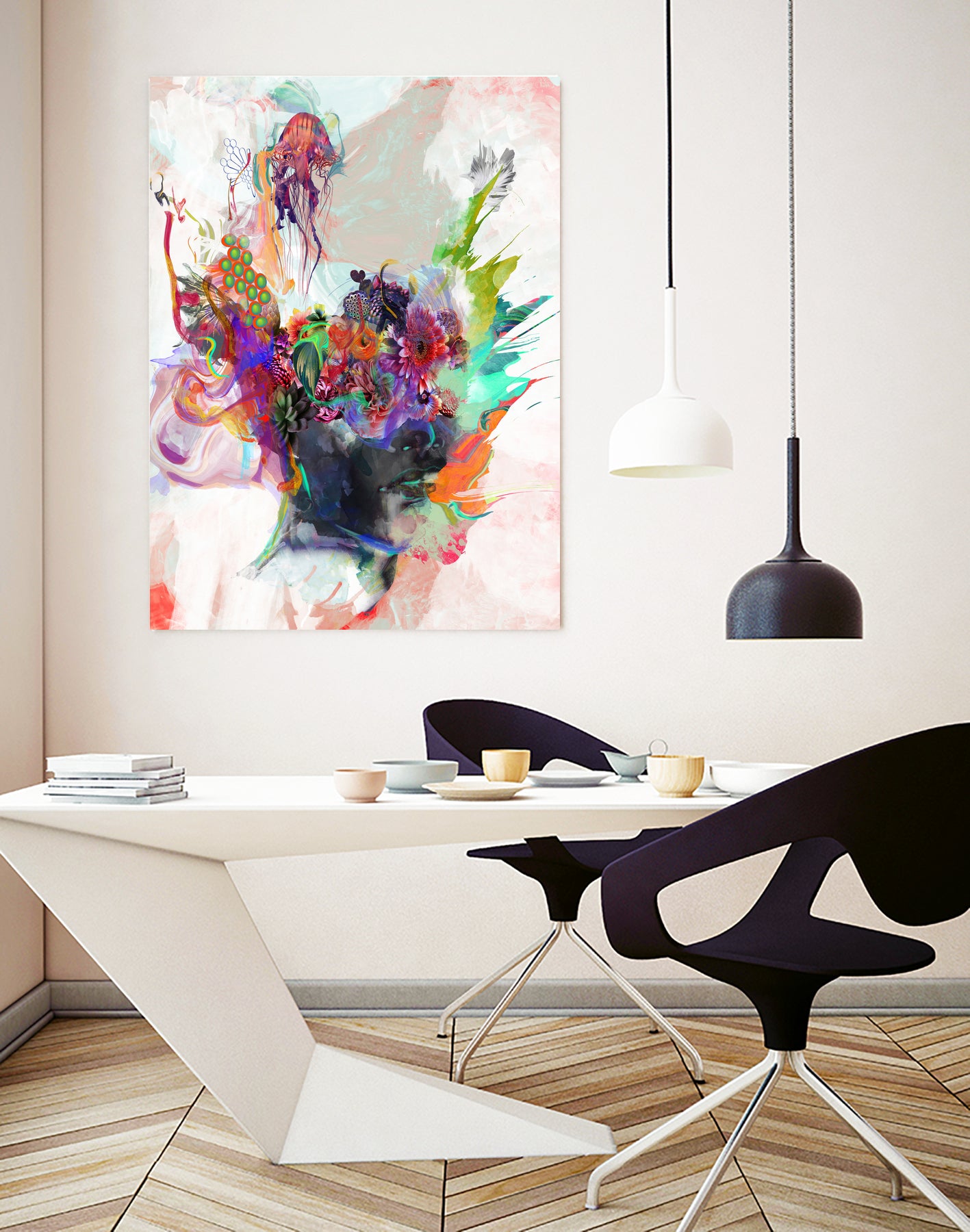 Awake by Archan Nair on GIANT ART - orange digital painting