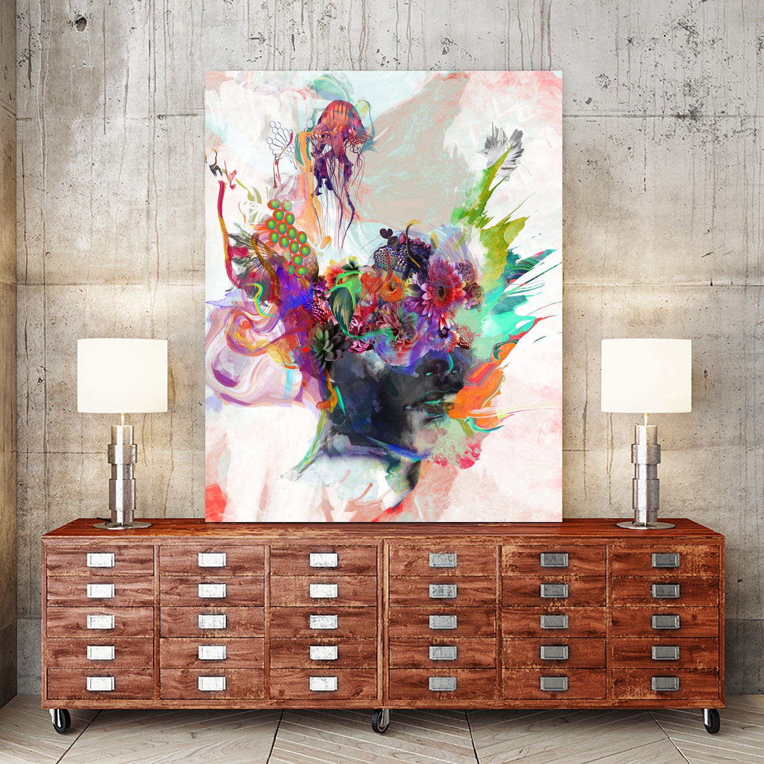 Awake by Archan Nair on GIANT ART - orange digital painting