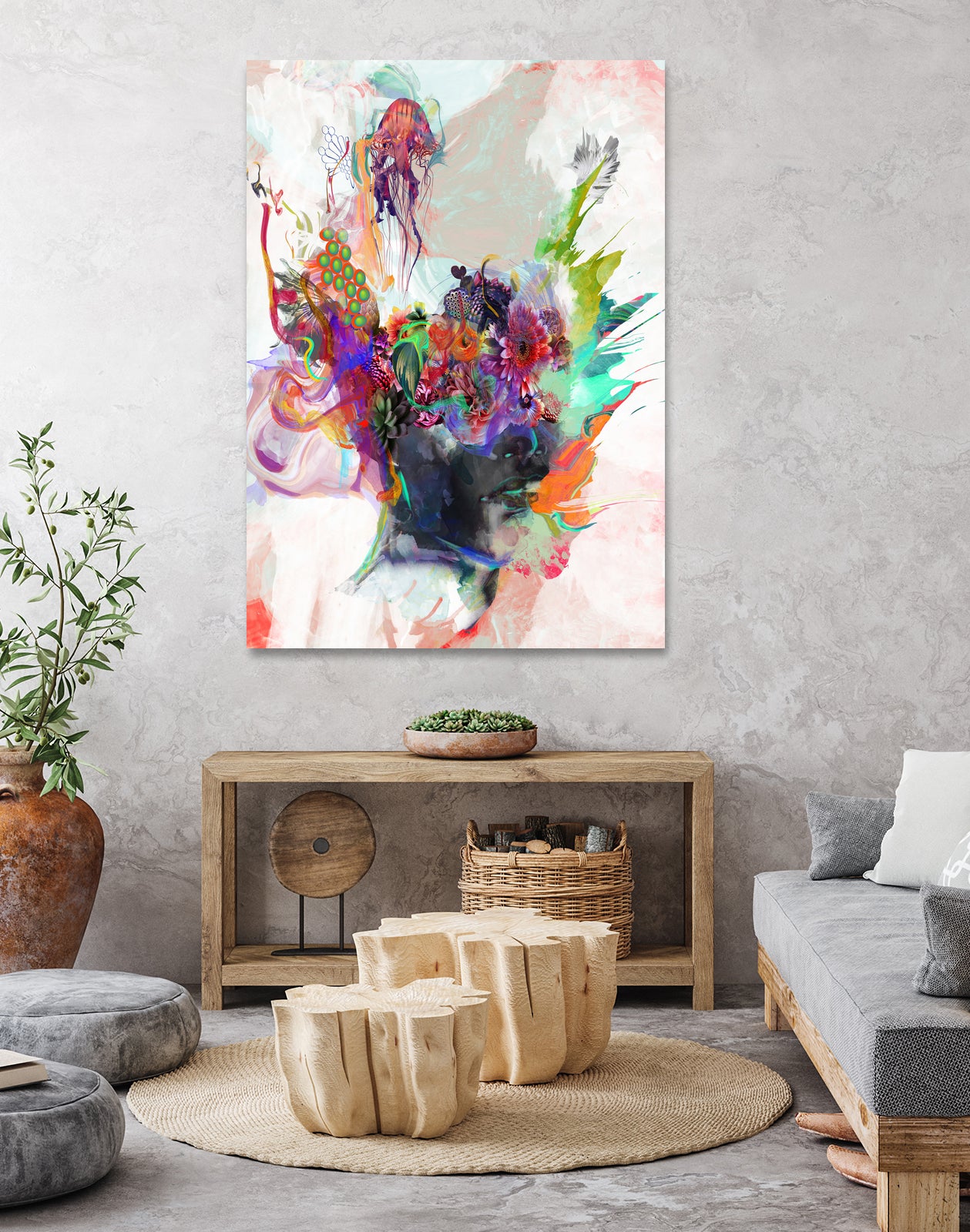 Awake by Archan Nair on GIANT ART - orange digital painting