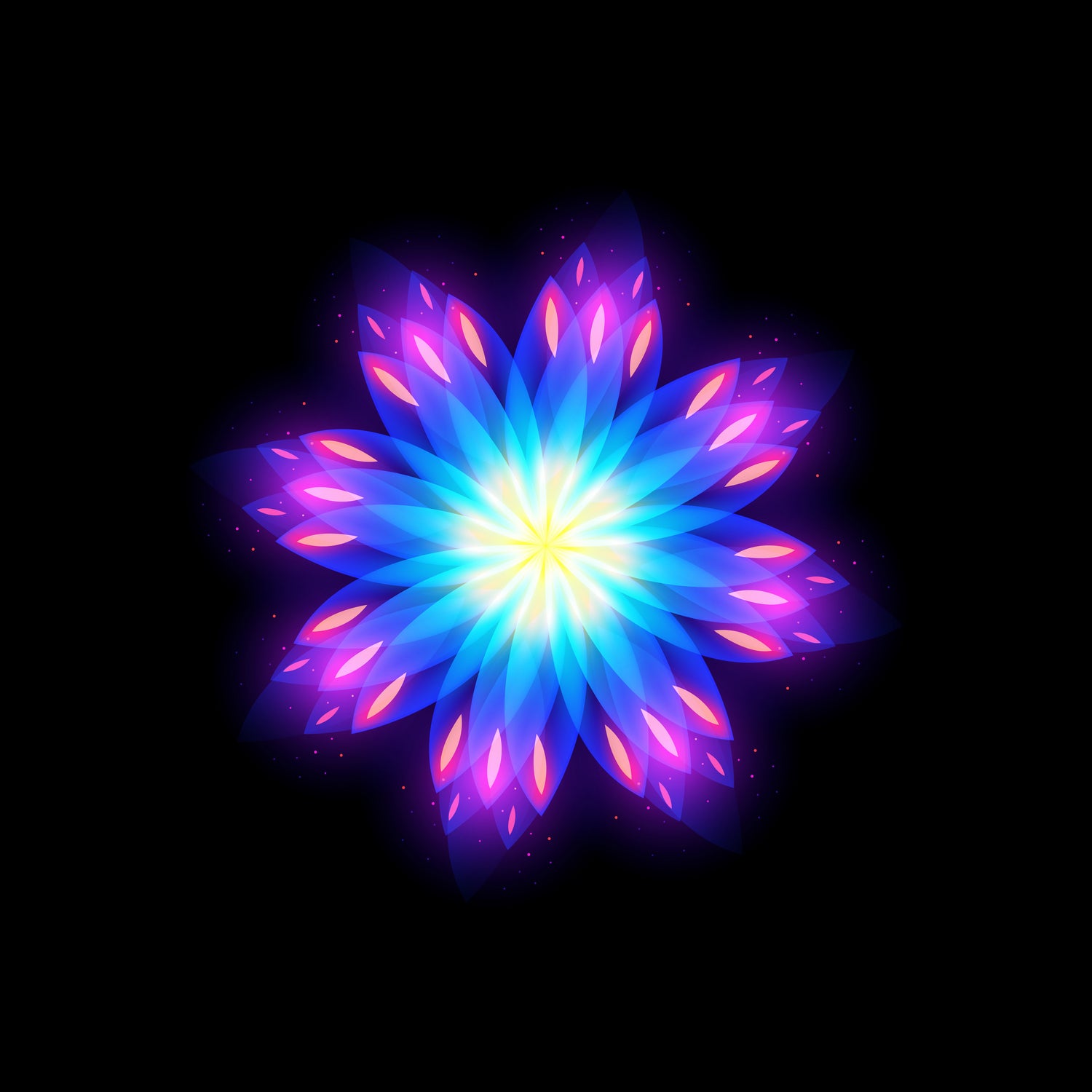 abstract flower2 by Ilya Shapko on GIANT ART - blue vector illustration