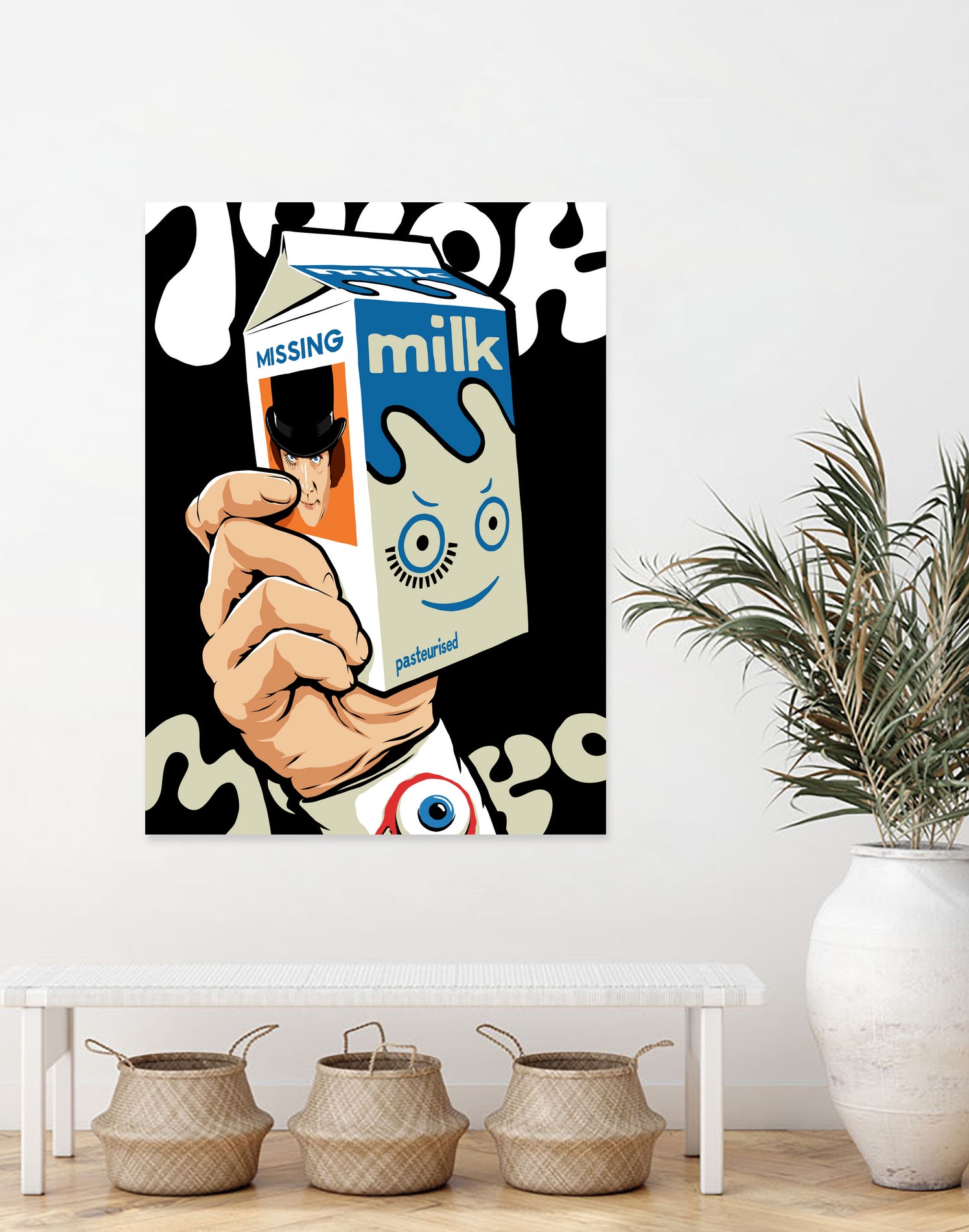 Milk and TV Easily by Bily Mariano da Luz on GIANT ART - black digital drawing