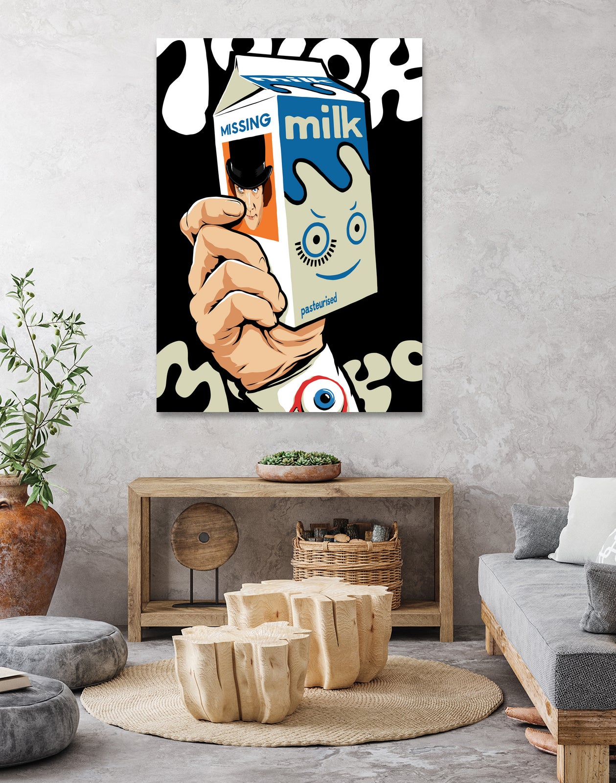 Milk and TV Easily by Bily Mariano da Luz on GIANT ART - black digital drawing
