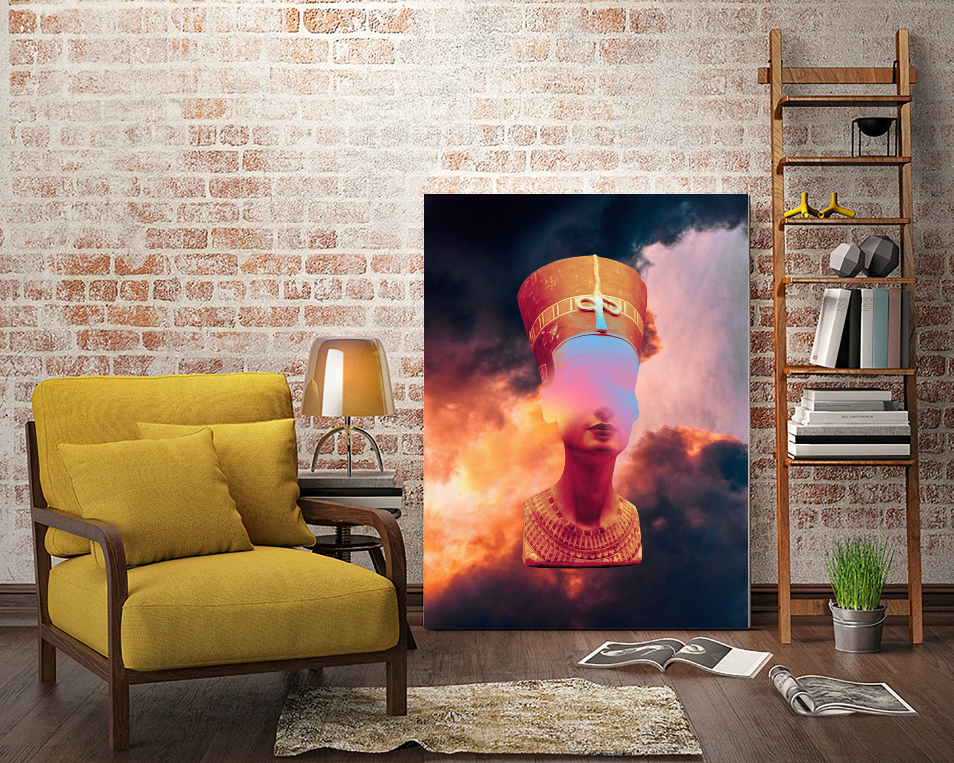 Renna by Dorian Legret on GIANT ART - orange photo manipulation