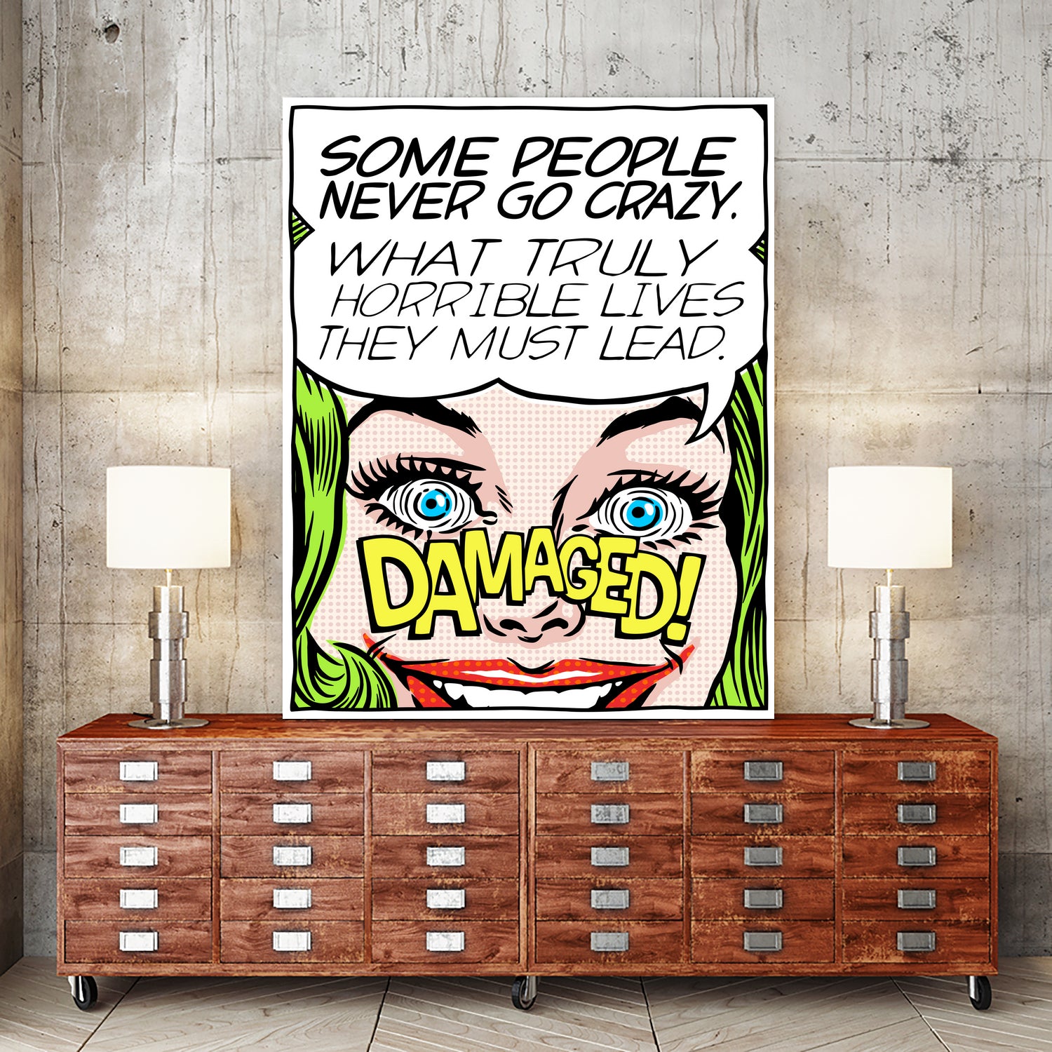 Never Go Crazy by Bily Mariano da Luz on GIANT ART - yellow digital drawing