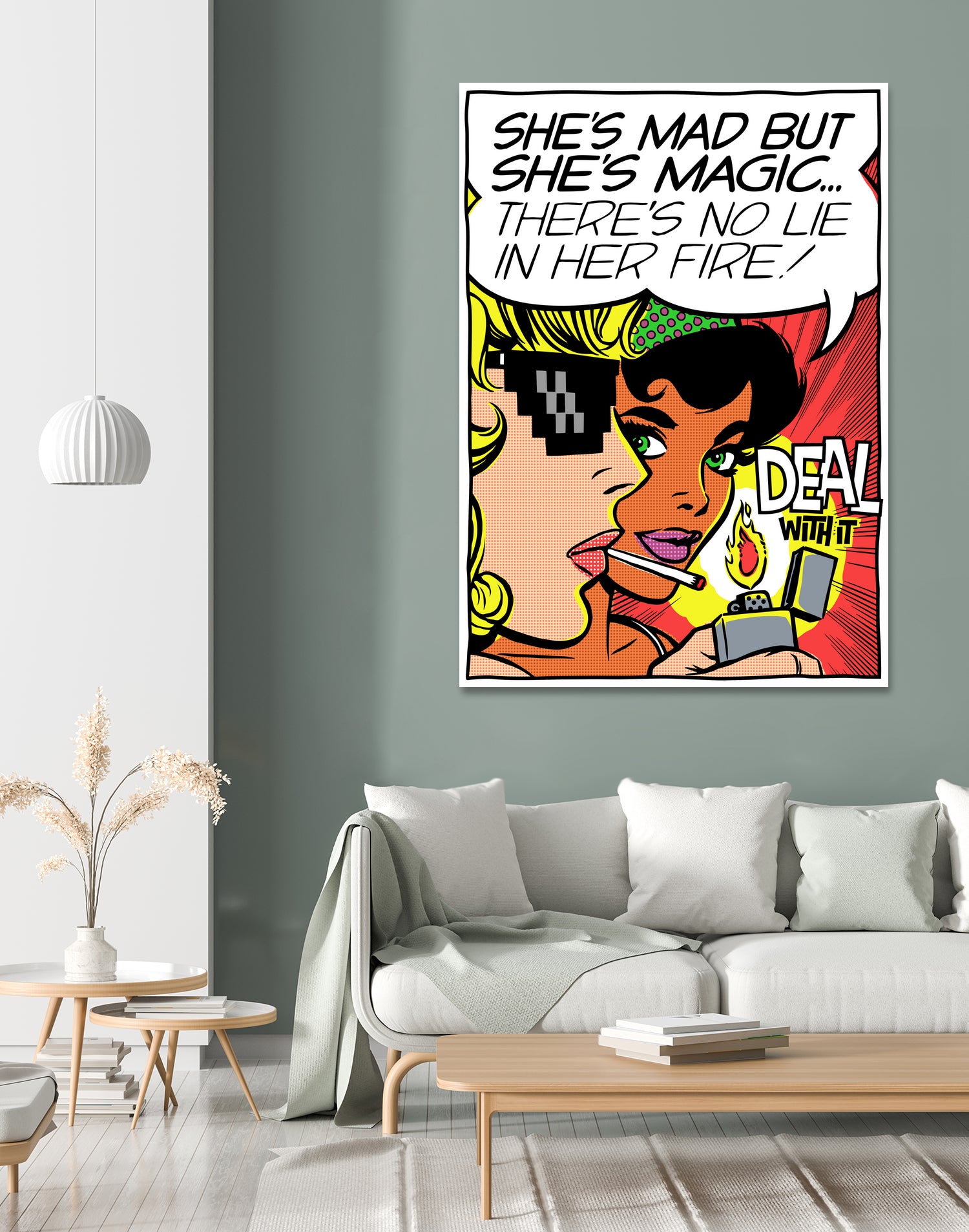 She's Mad But She's Magic by Bily Mariano da Luz on GIANT ART - red digital drawing