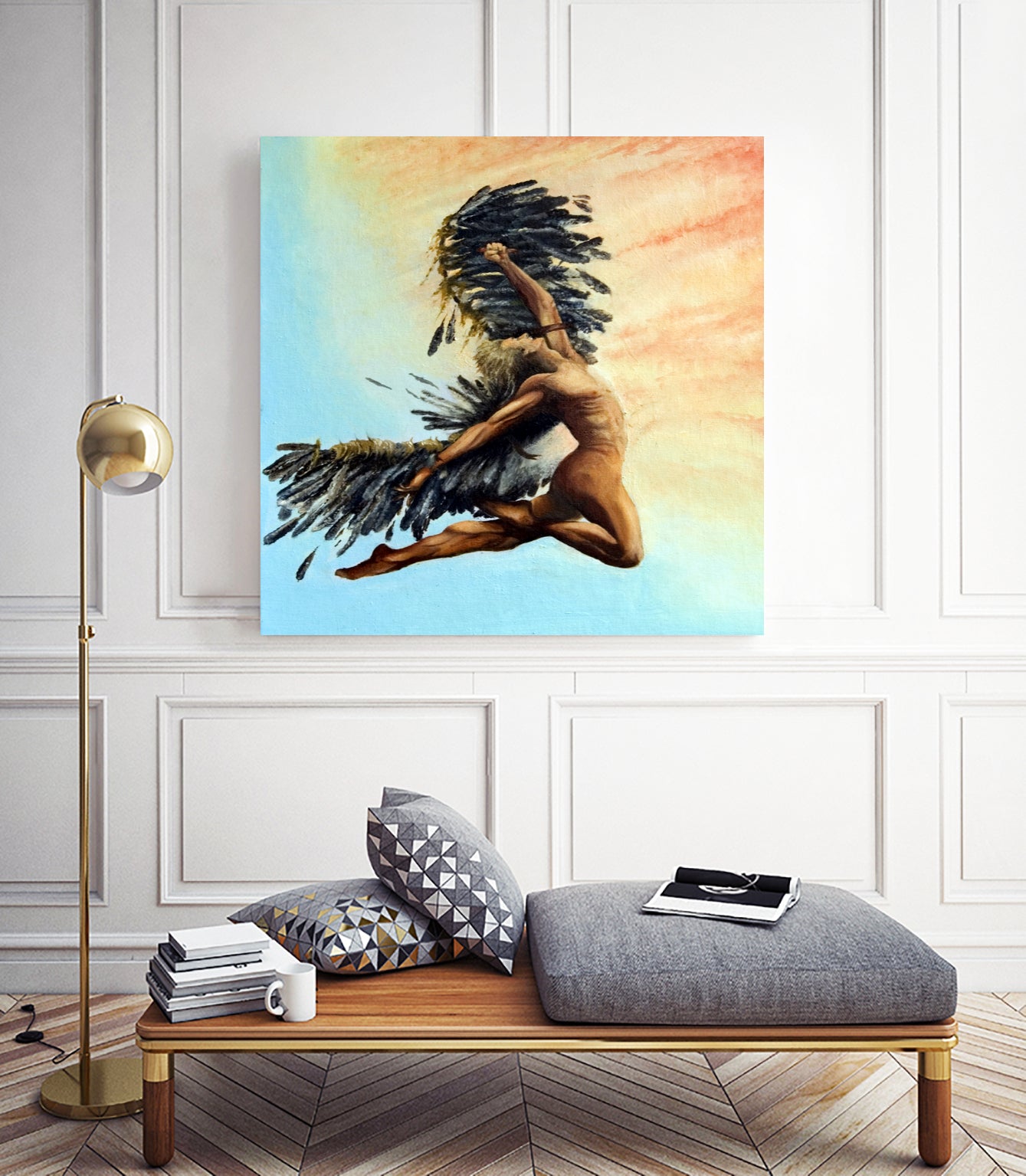 Icarus Descending by michael jon on GIANT ART - pink digital painting