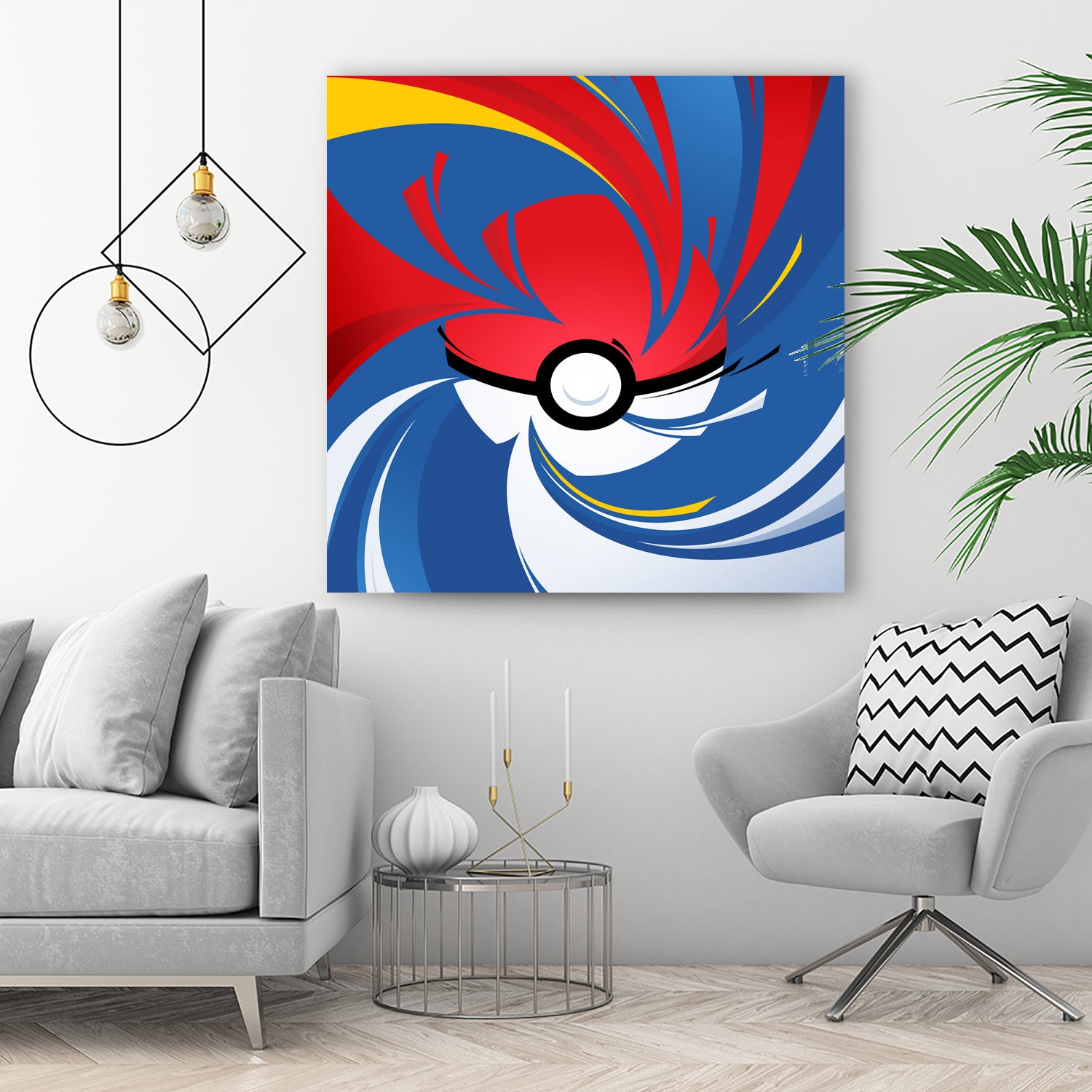 Pokemon Ball by Nikita Abakumov on GIANT ART - red vector illustration