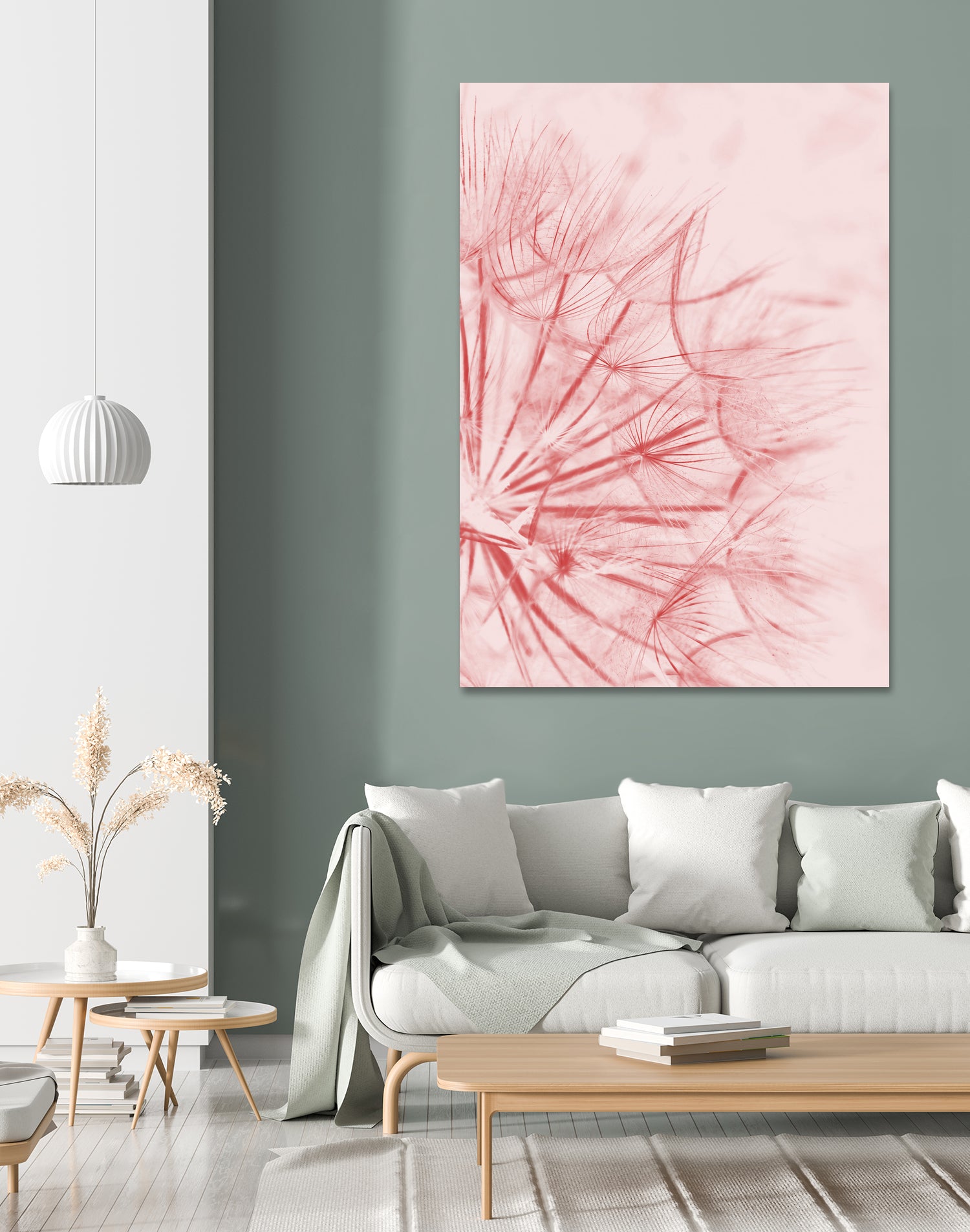Dandelion In Pink by IOANNA PAPANIKOLAOU on GIANT ART - pink photo illustration
