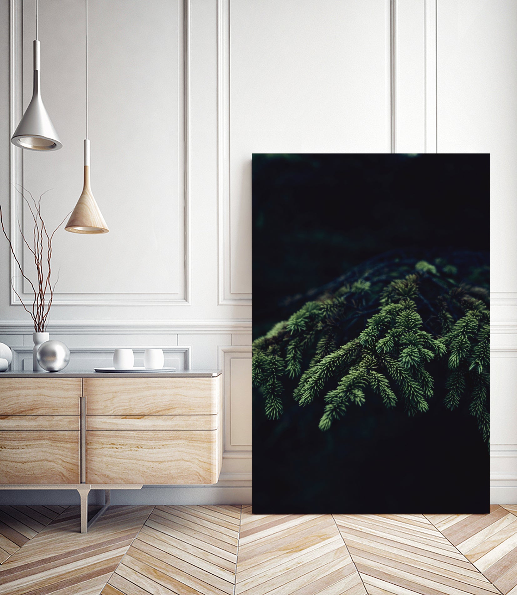 Fir tree by Mikhail Zhirnov on GIANT ART - green photo illustration