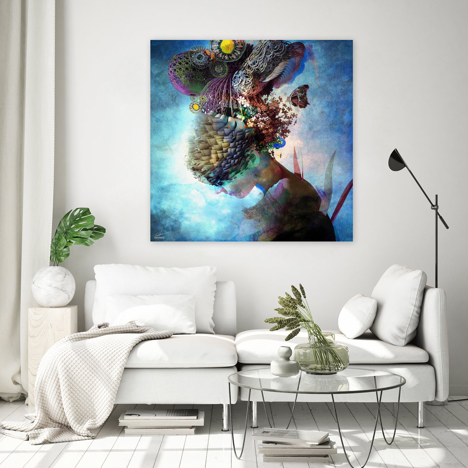 Adhyasa by Archan Nair on GIANT ART - blue 3d art