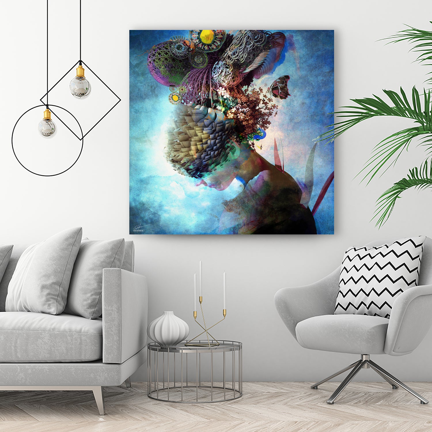 Adhyasa by Archan Nair on GIANT ART - blue 3d art