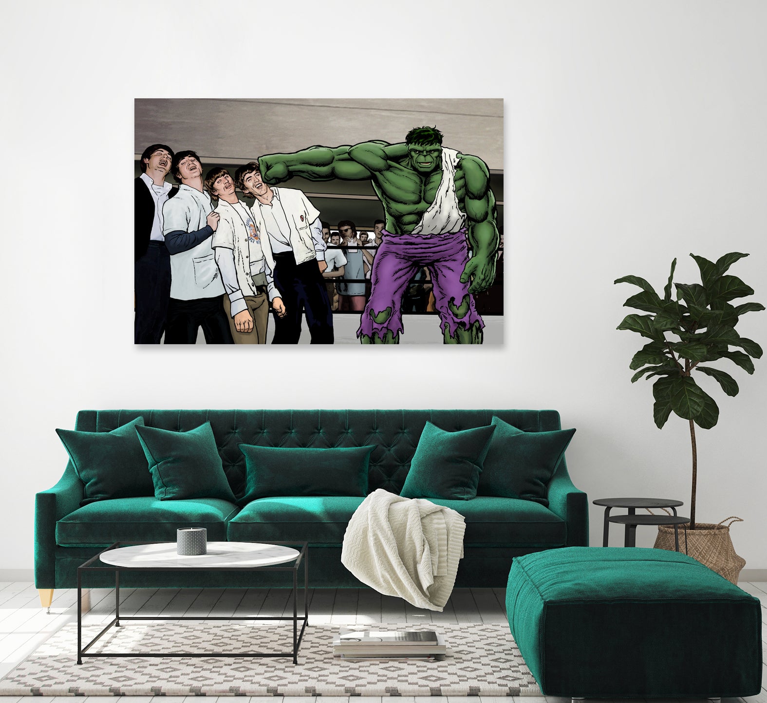 It's A Knockout! by Dan Avenell on GIANT ART - green digital painting