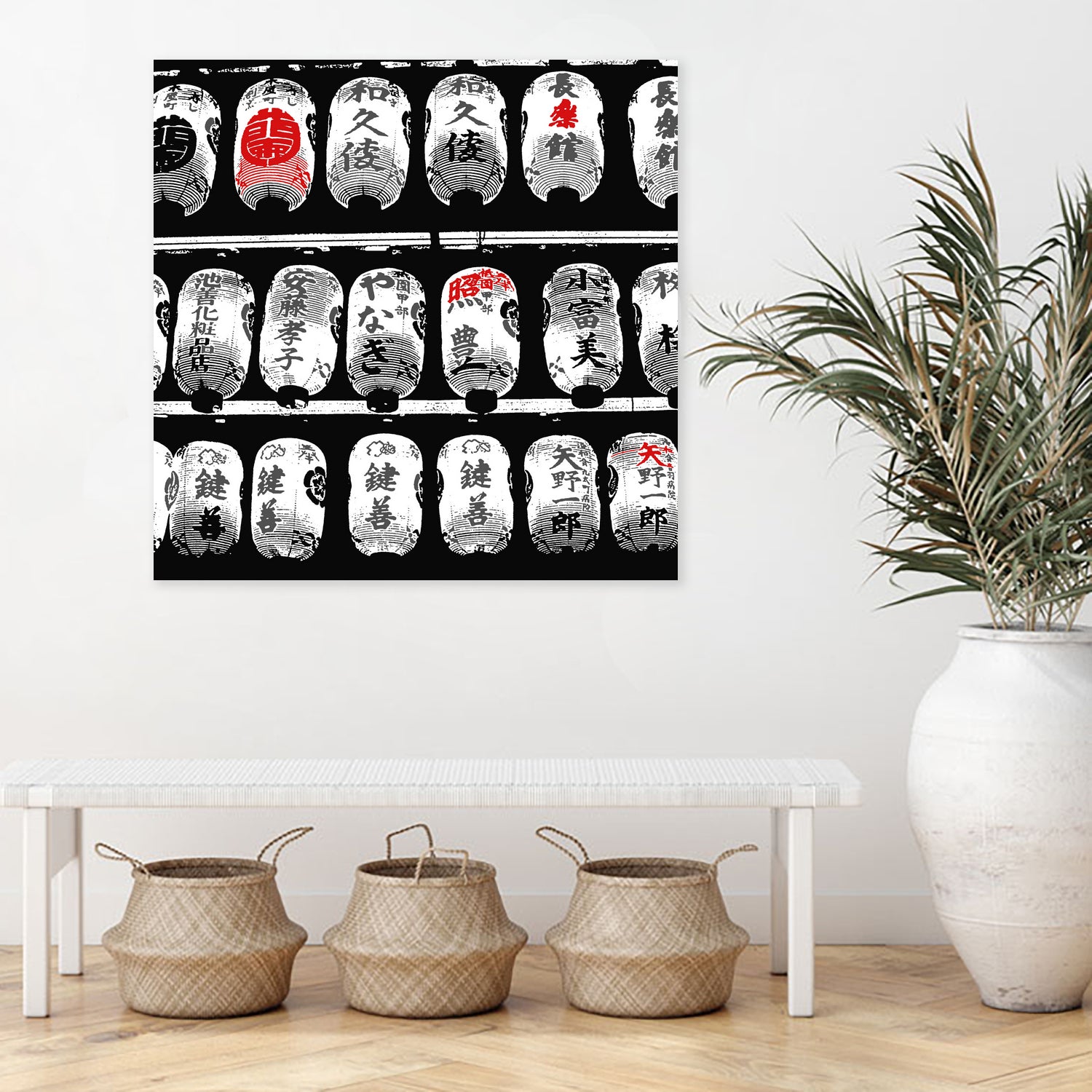 Japanese lanterns by Izabella Gelencsér on GIANT ART - black photo manipulation