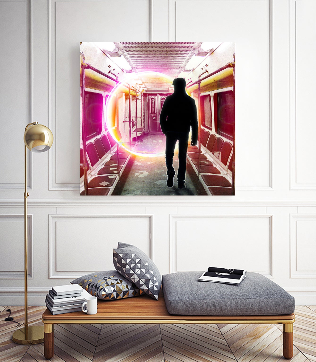 SUBWAY CAR 01 by Vin Zzep on GIANT ART - white digital painting