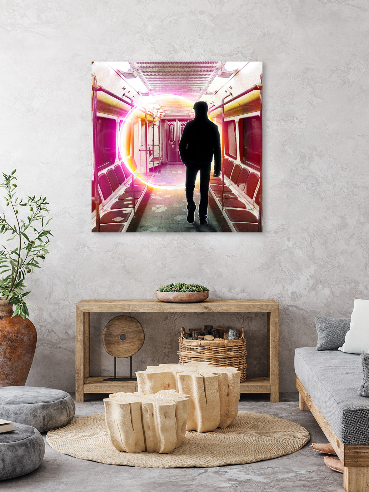 SUBWAY CAR 01 by Vin Zzep on GIANT ART - white digital painting