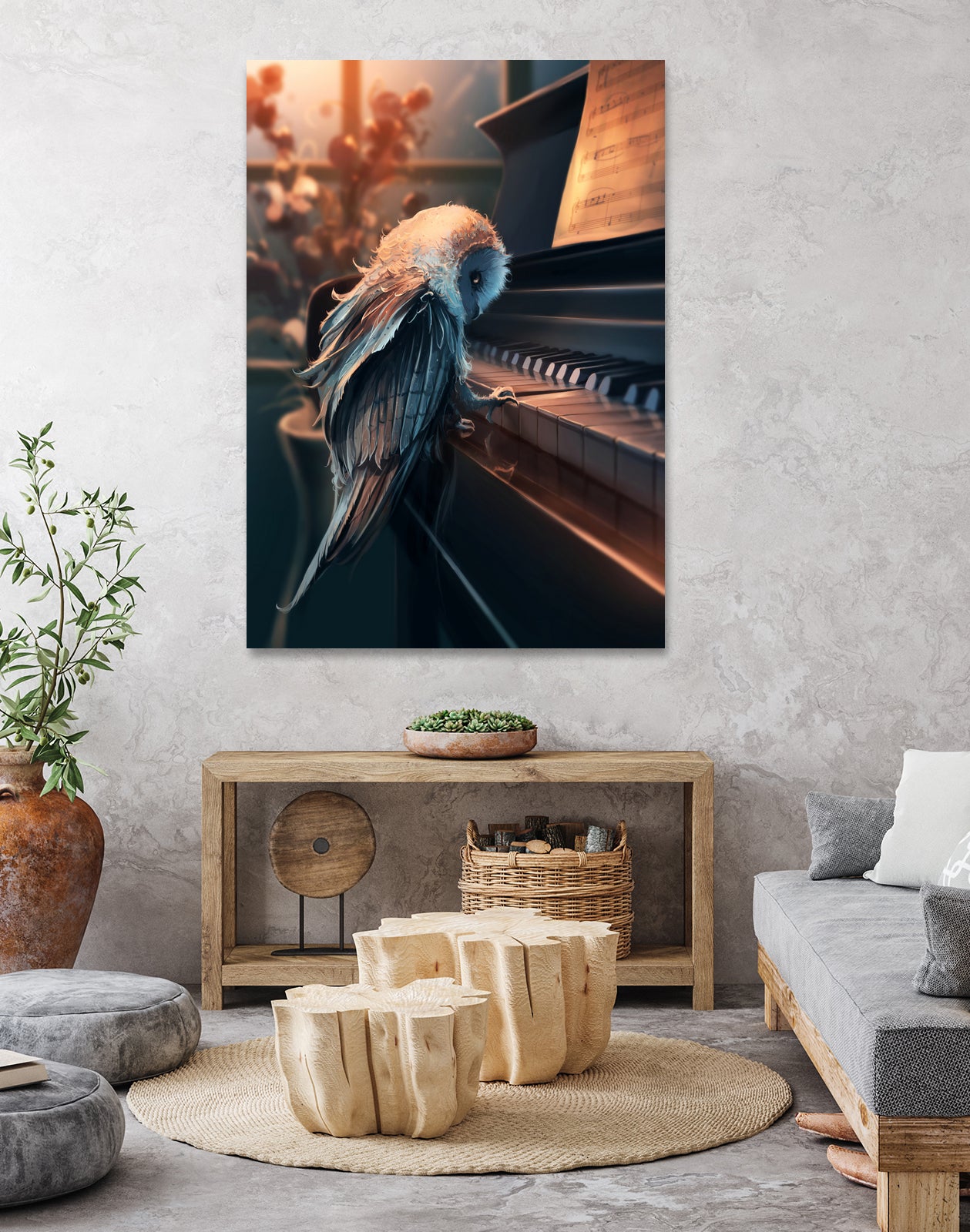 Piano Lesson by Cyril Rolando on GIANT ART - yellow digital painting