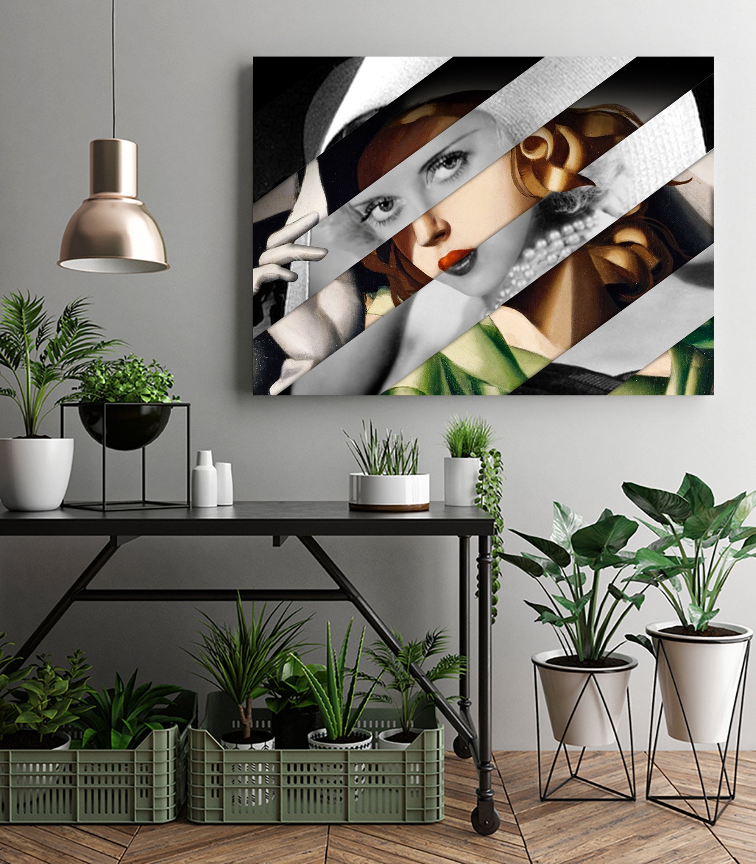 Tamara De Lempicka & Bette Davis by Luigi Tarini on GIANT ART - gray photo manipulation