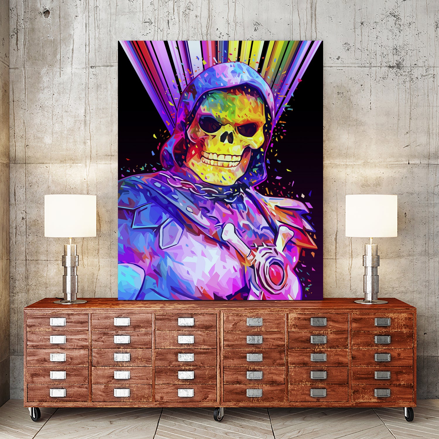 Skeletor by Alessandro Pautasso on GIANT ART - black digital painting