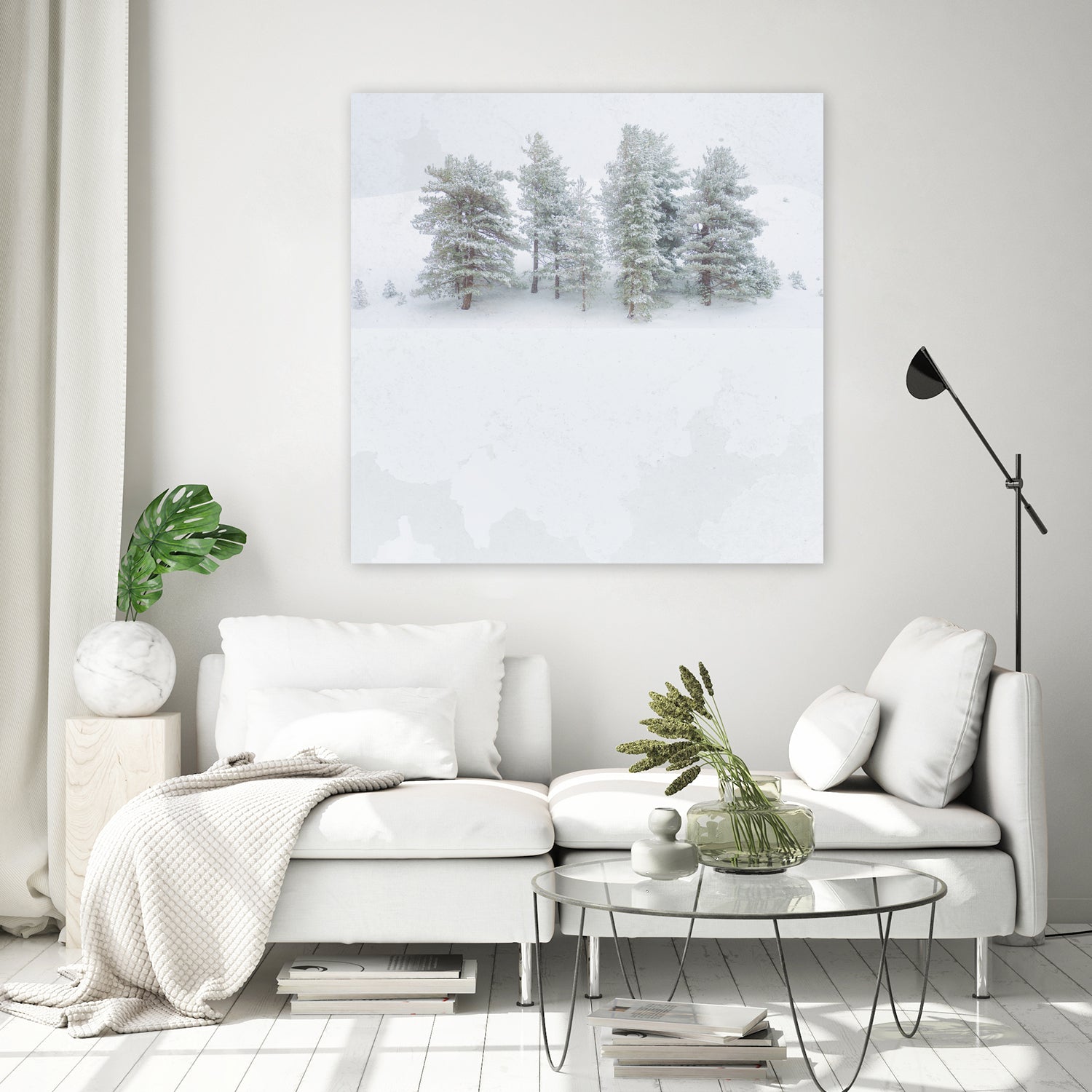 Pines by Antonio Zimbone on GIANT ART - white photo illustration