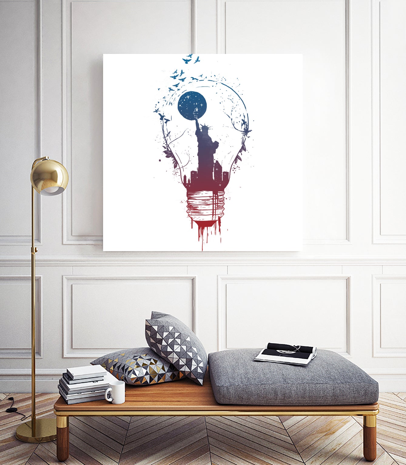 Big city lights II by Solti Balázs on GIANT ART - white digital drawing