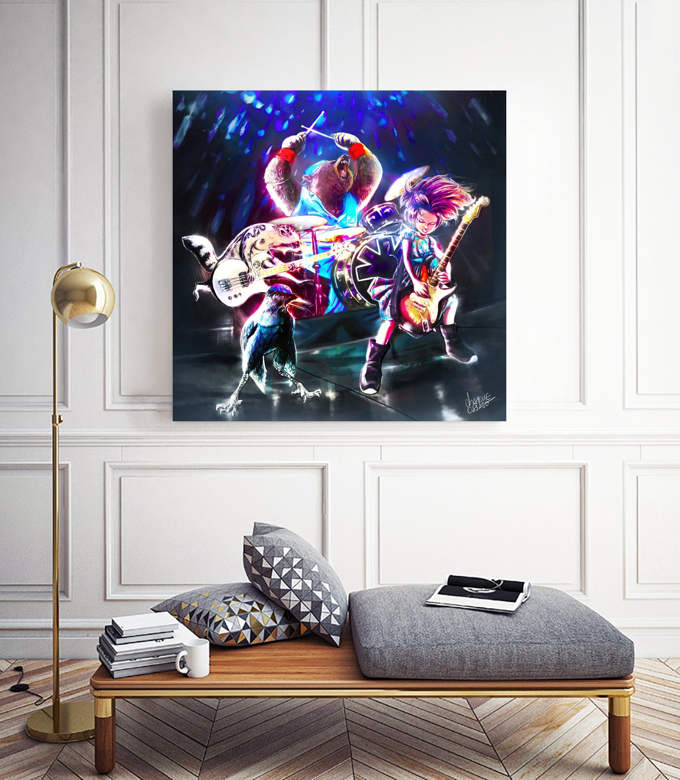 The Getaway live by Charlie Casado on GIANT ART - blue character design