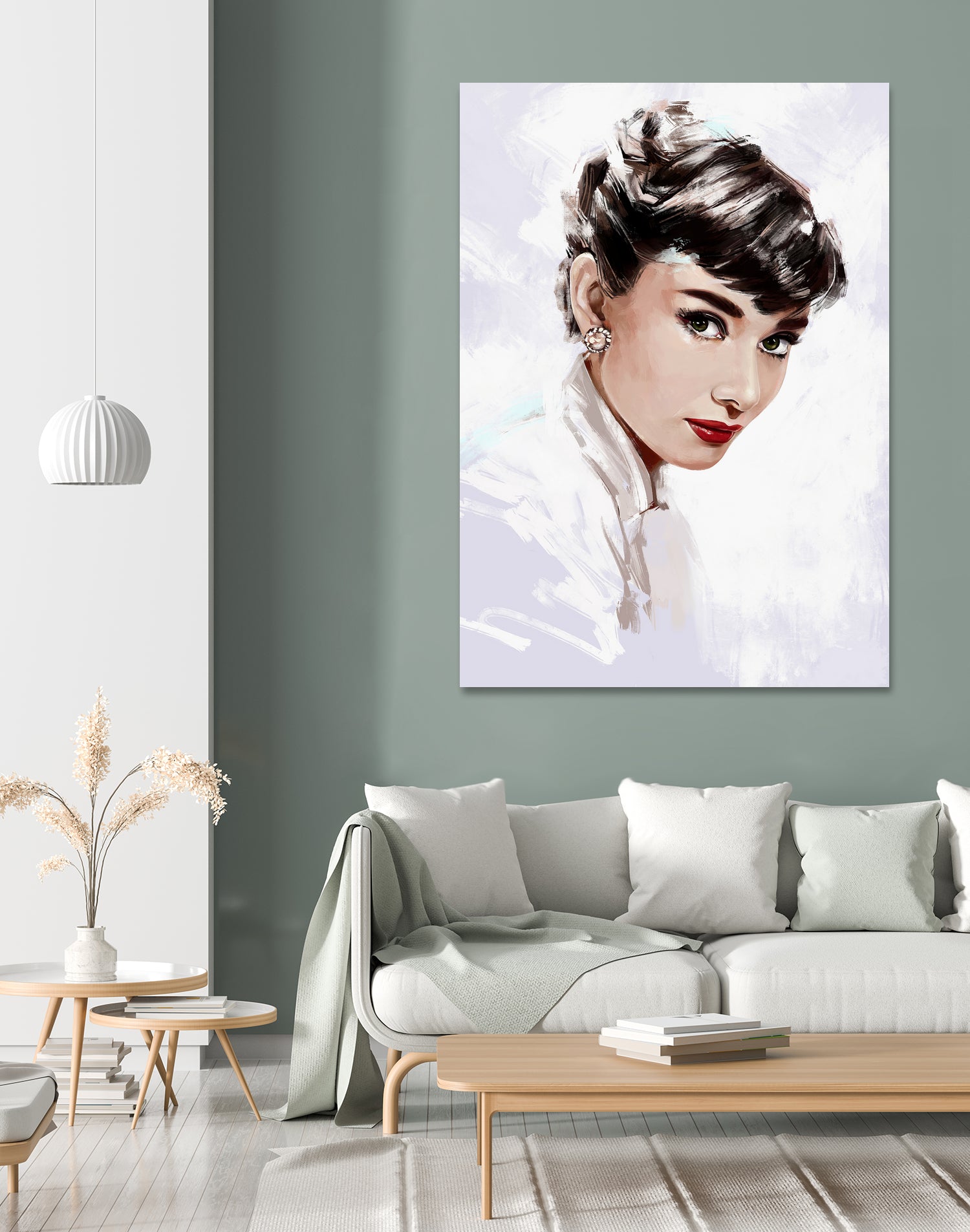 Audrey Hepburn by Dmitry Belov on GIANT ART - white digital painting