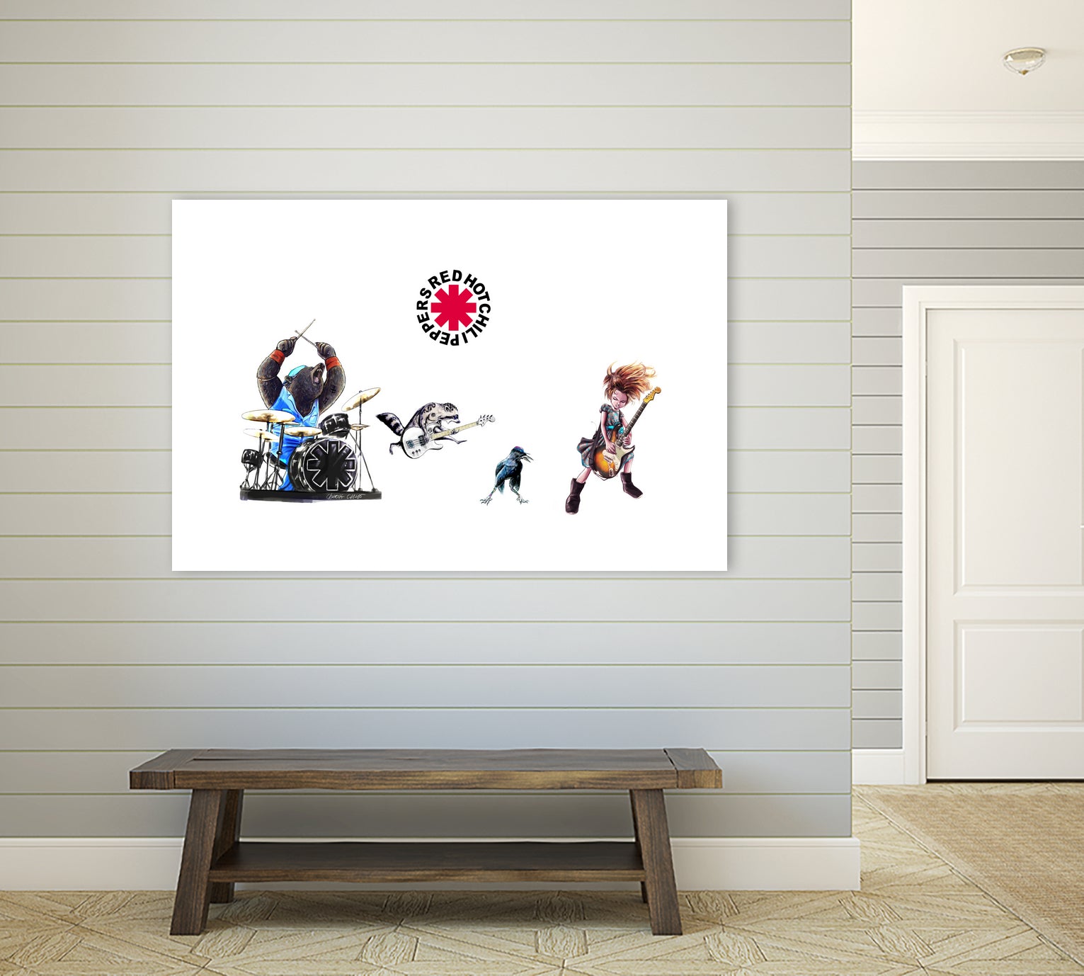 RHCP - The Getaway by Charlie Casado on GIANT ART - white character design