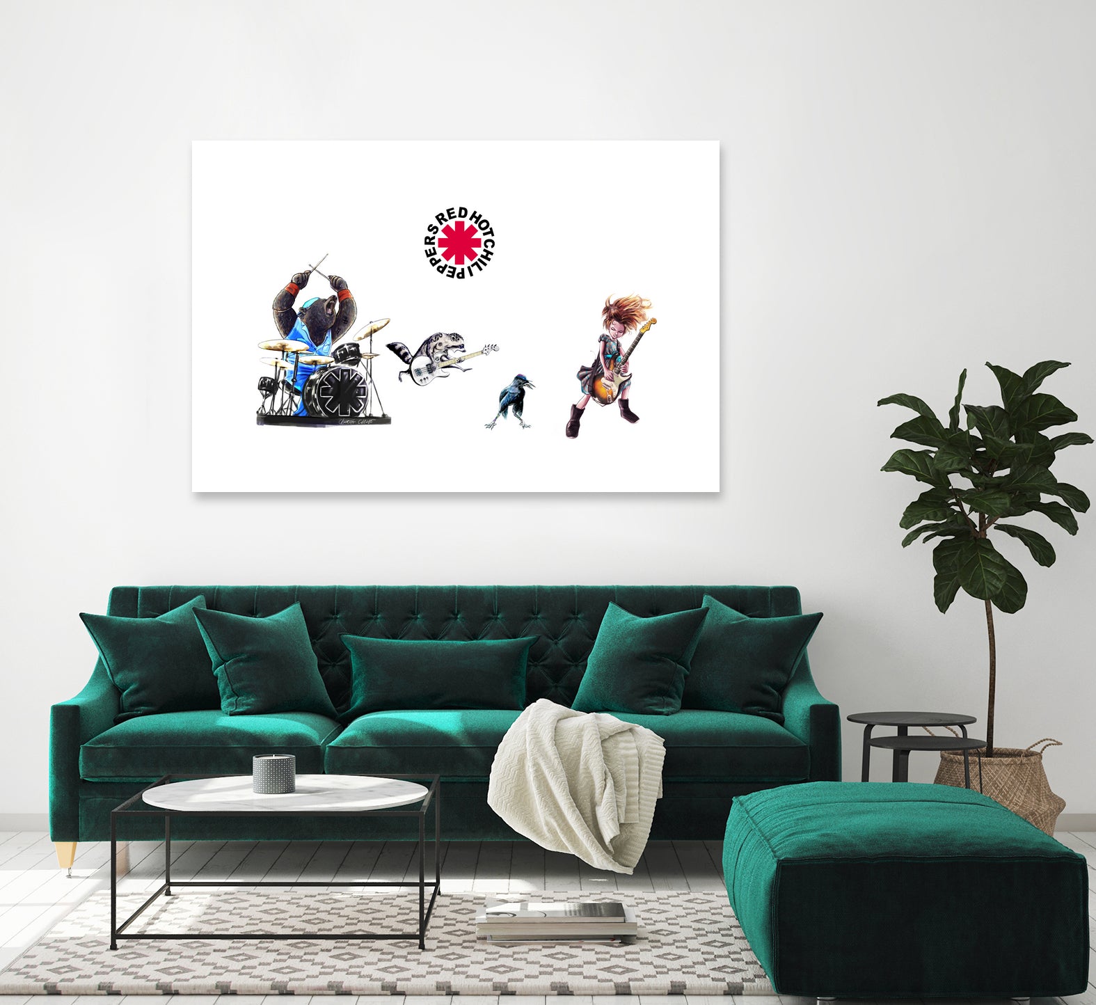 RHCP - The Getaway by Charlie Casado on GIANT ART - white character design