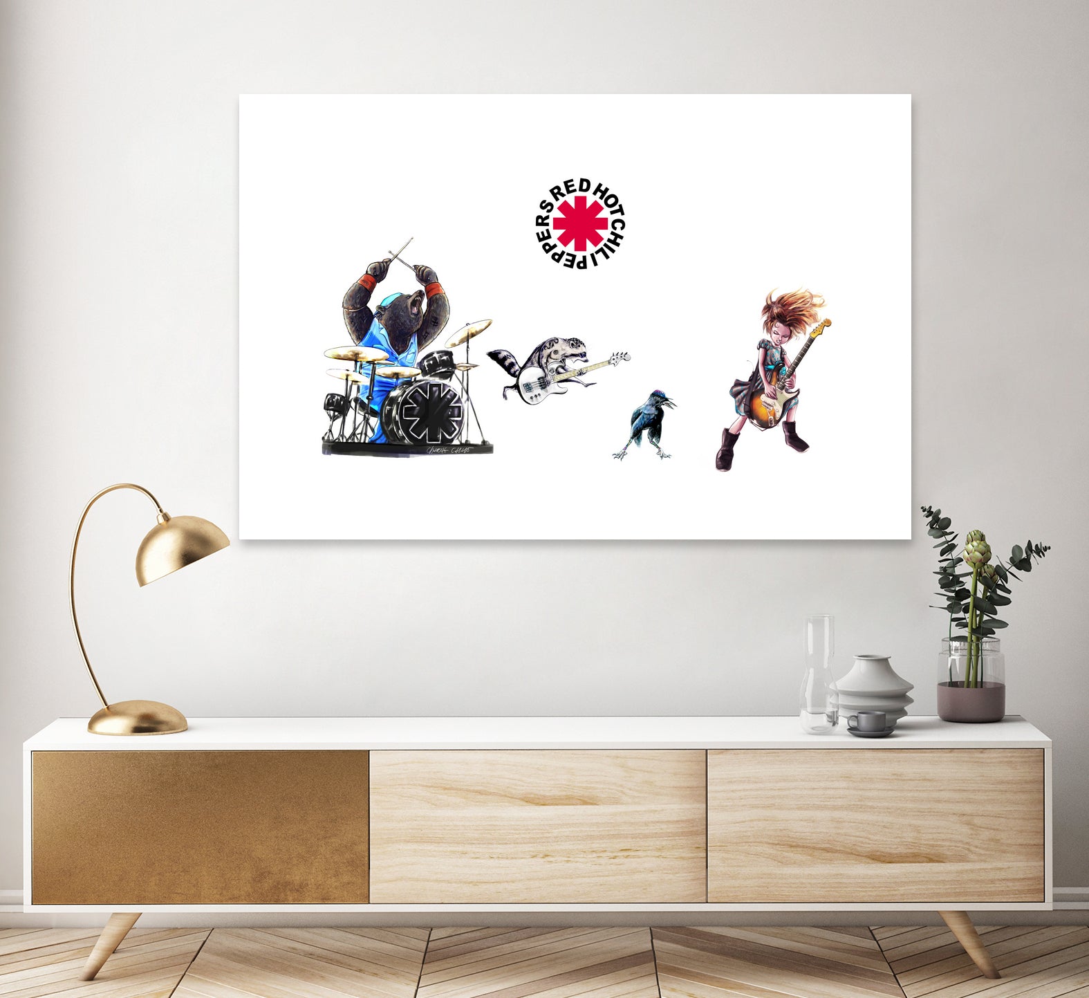 RHCP - The Getaway by Charlie Casado on GIANT ART - white character design