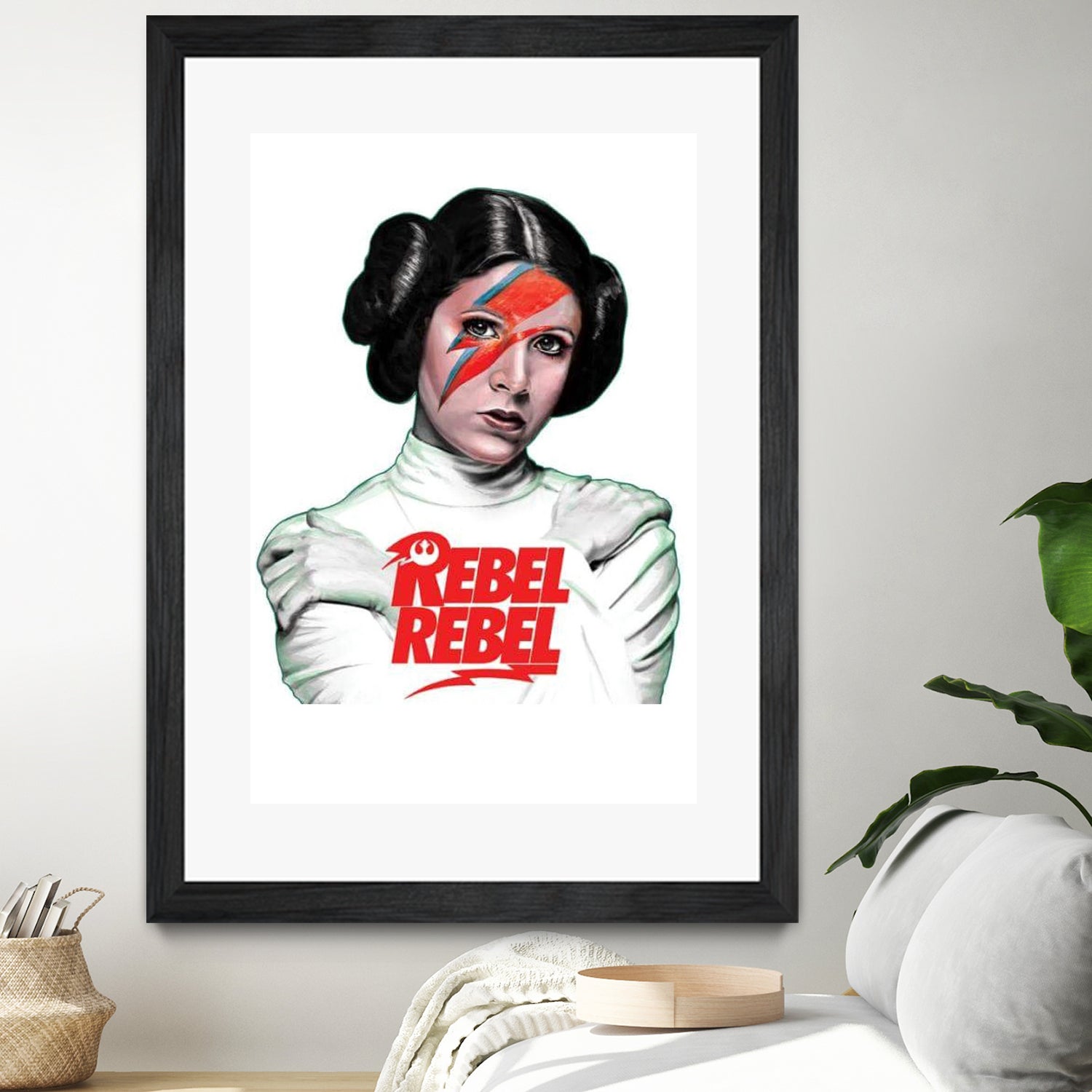 LEIA REBEL REBEL by Mike Tyau on GIANT ART - white digital painting