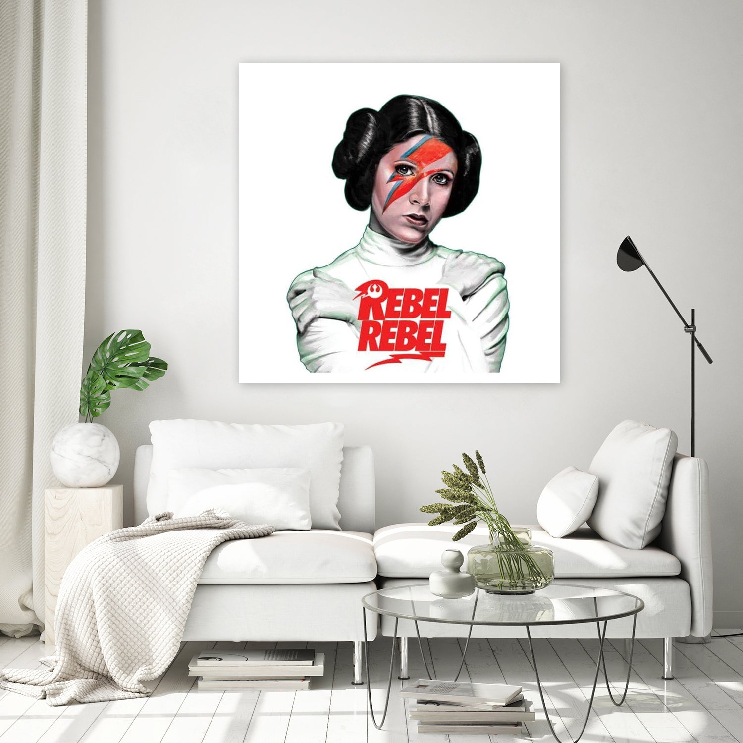 LEIA REBEL REBEL by Mike Tyau on GIANT ART - white digital painting