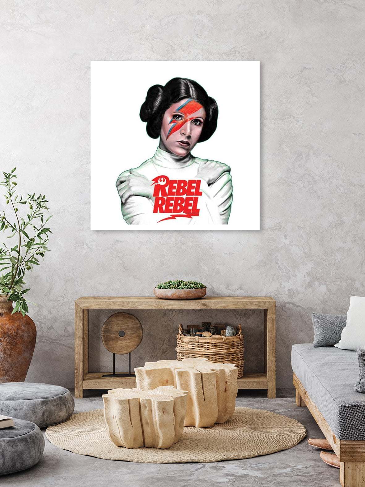 LEIA REBEL REBEL by Mike Tyau on GIANT ART - white digital painting