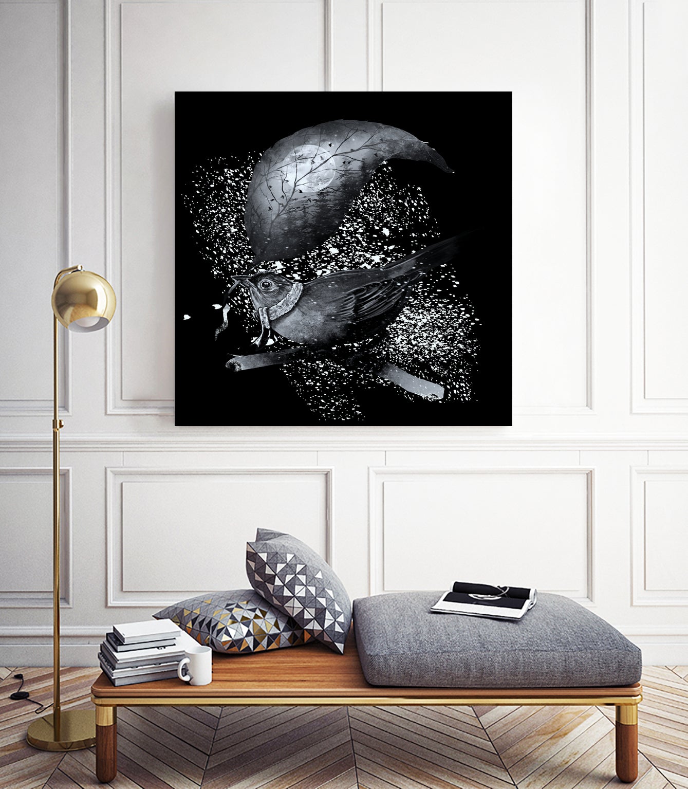 The Messenger II by Francis Mi Oza on GIANT ART - black digital drawing